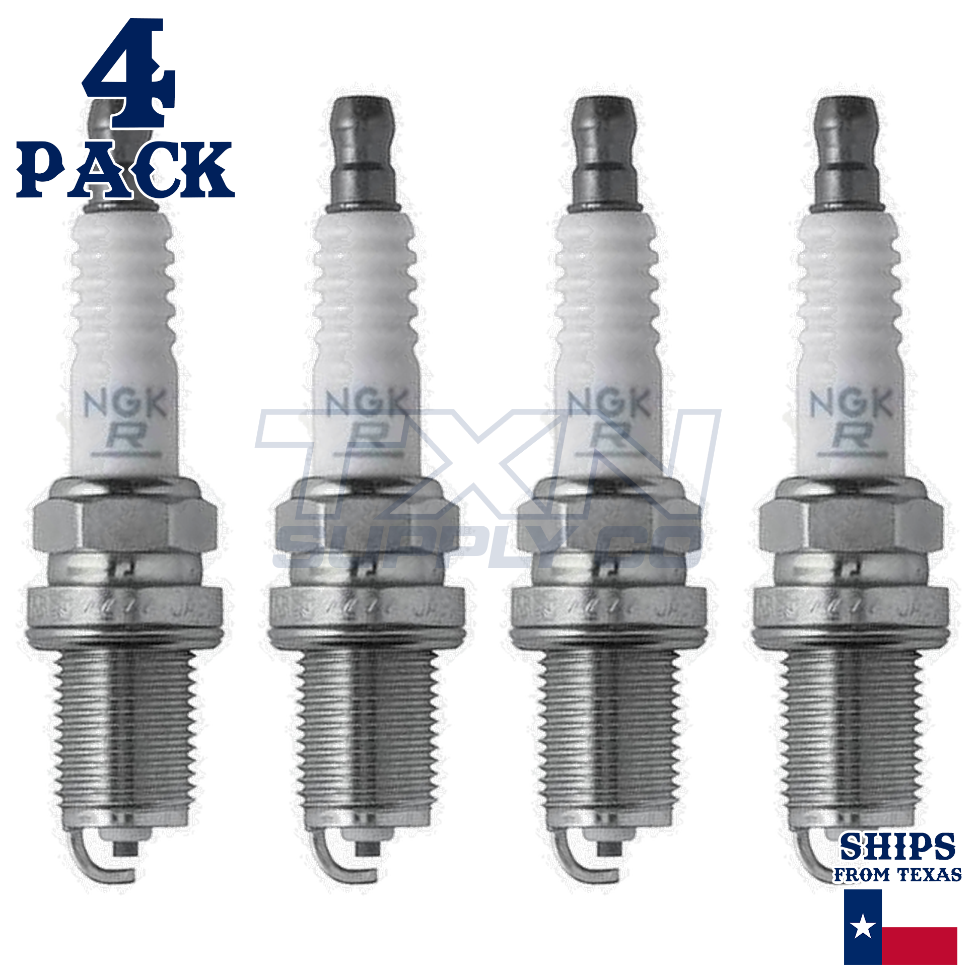 NGK Spark Plug BKR5EYA- Set of 4 - Image 2