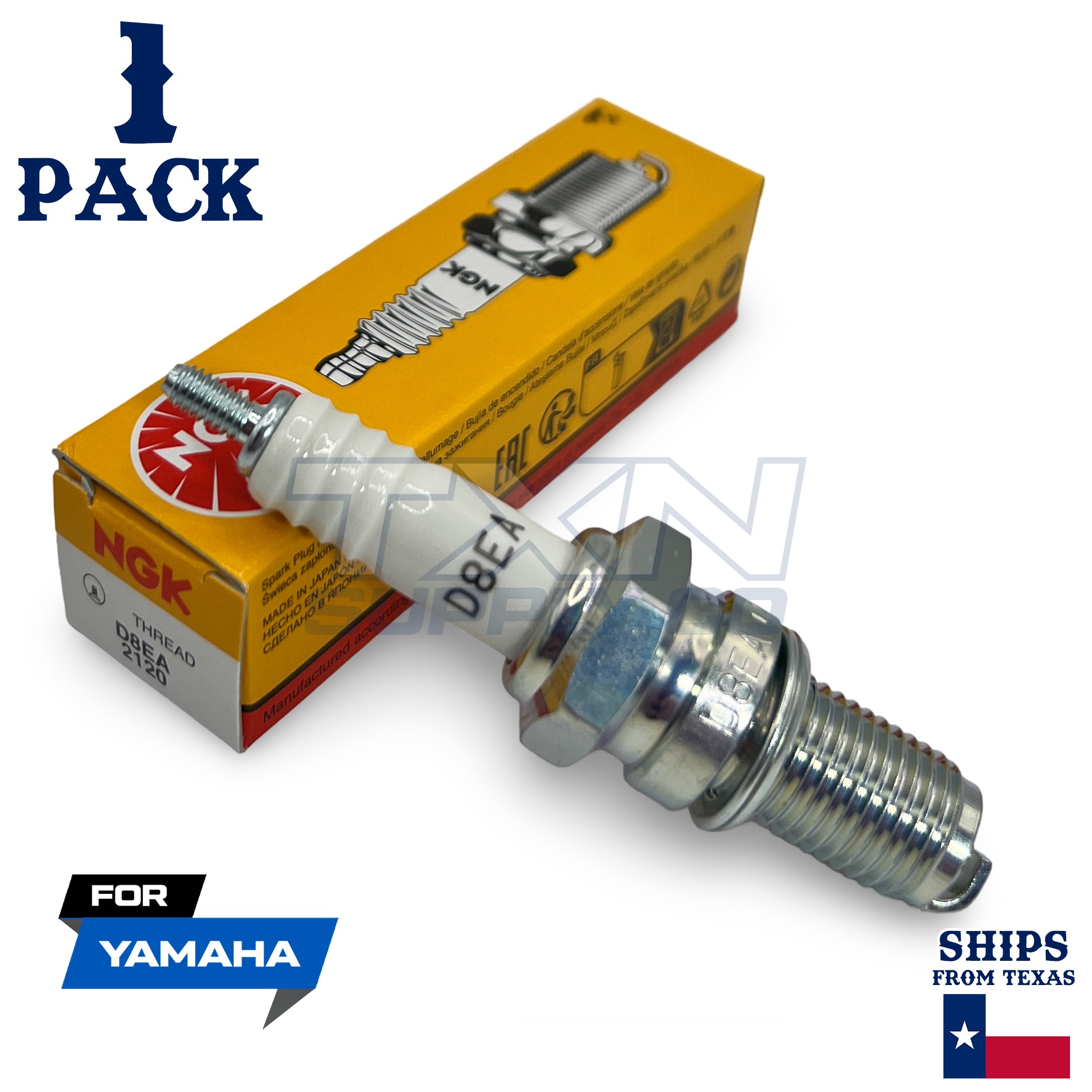1 NGK Spark Plug - For AG 200 F Yamaha Motorcycle - Image 1