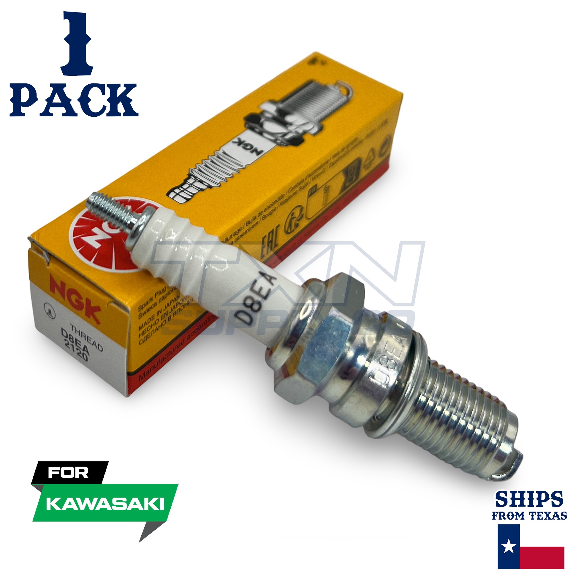 1 Pack NGK Spark Plug - For 1981-1982 Z 550 D (GPZ550) Kawasaki Motorcycle - Image 1