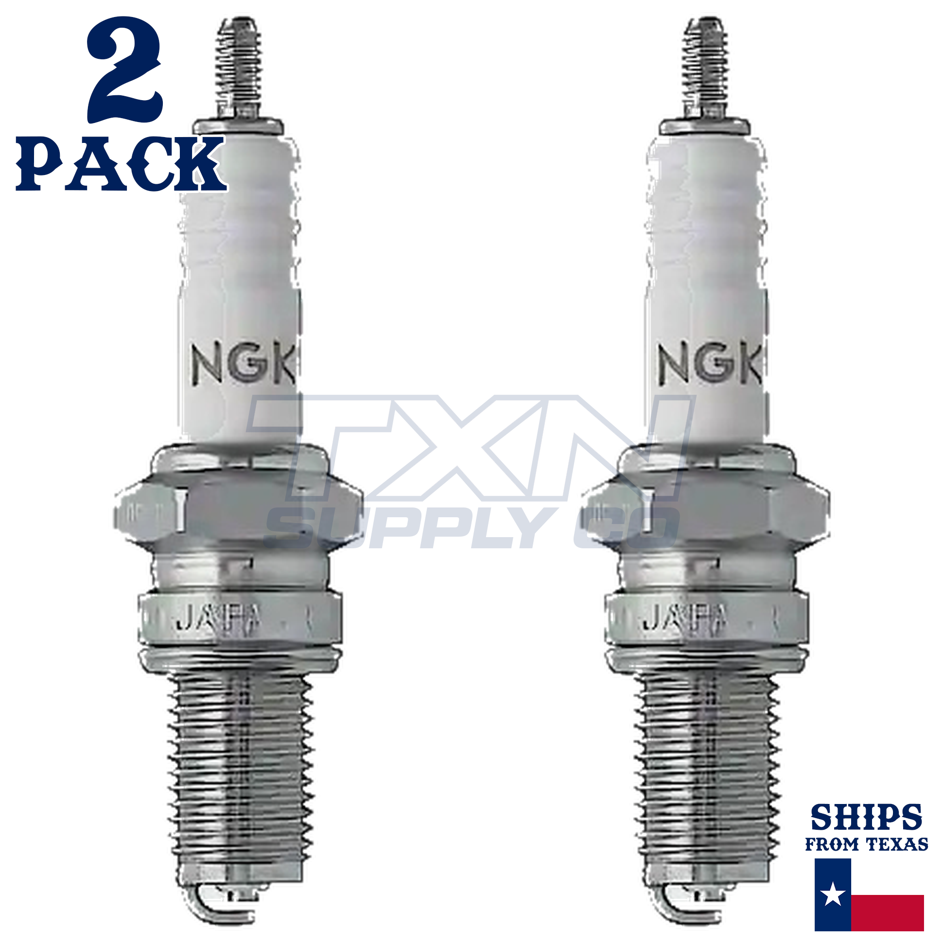 Wings NGK Spark Plug Plugs D8EA #2120 Bayou Wolverin GL1000 TW200 CH250 CF250 Pack of 2 - Image 2