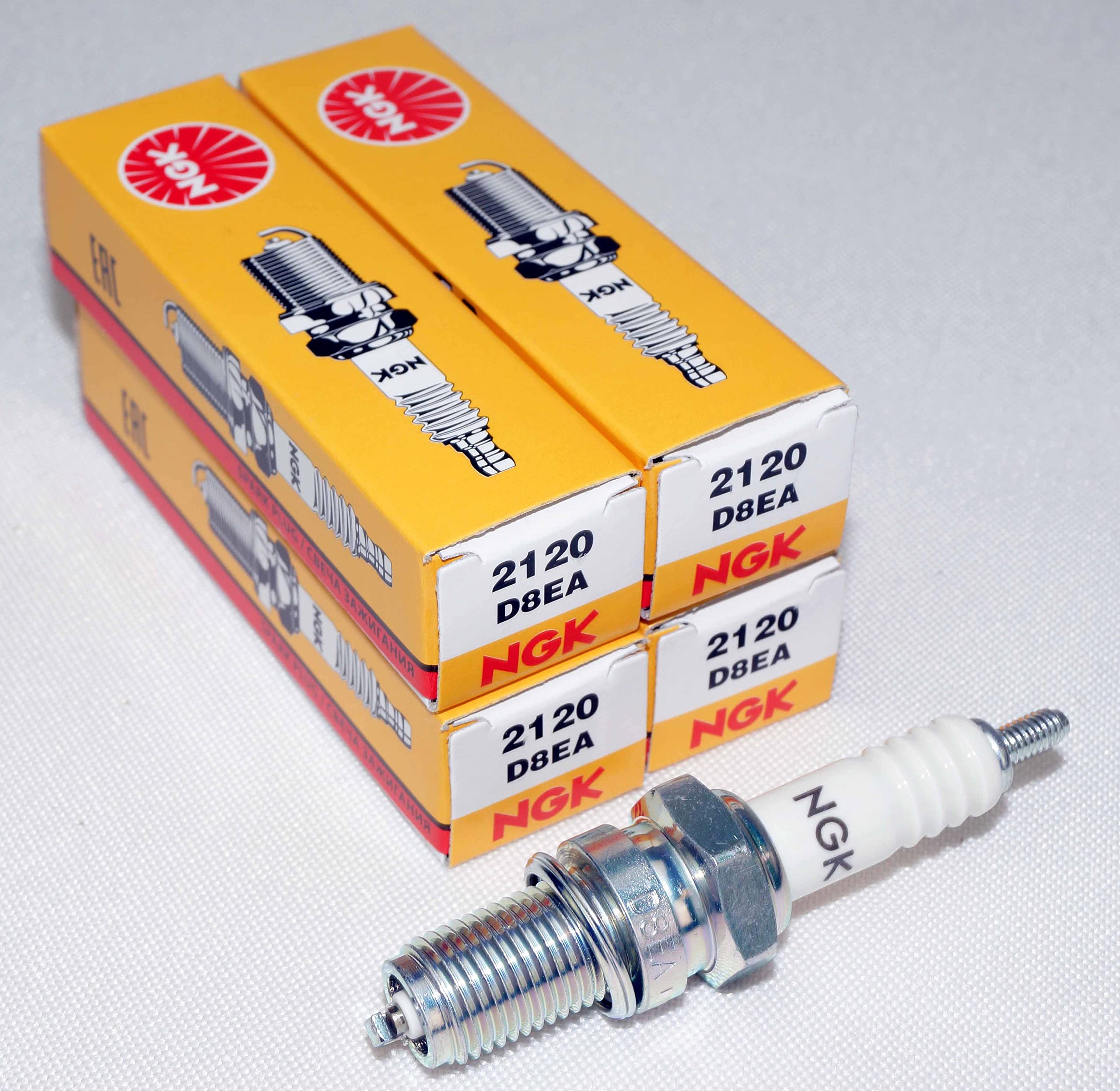NGK 2120 Spark Plug D8EA - 4 Pack - Image 1
