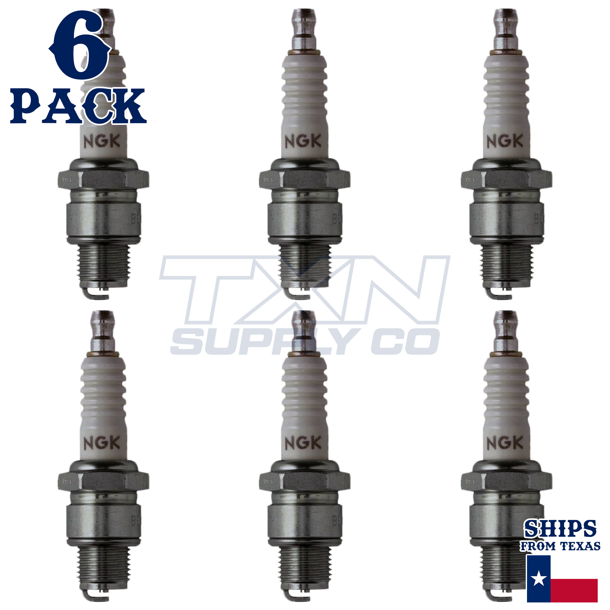 NGK 2129 Spark Plugs 6 Pack - Image 1