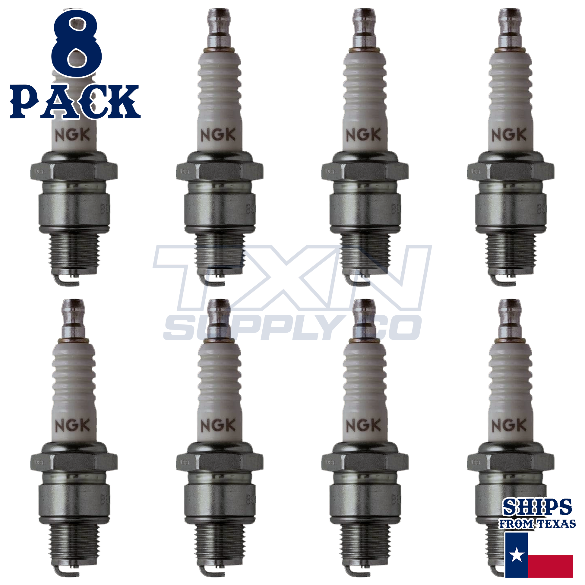 NGK 2129 Spark Plugs 8 Pack - Image 1