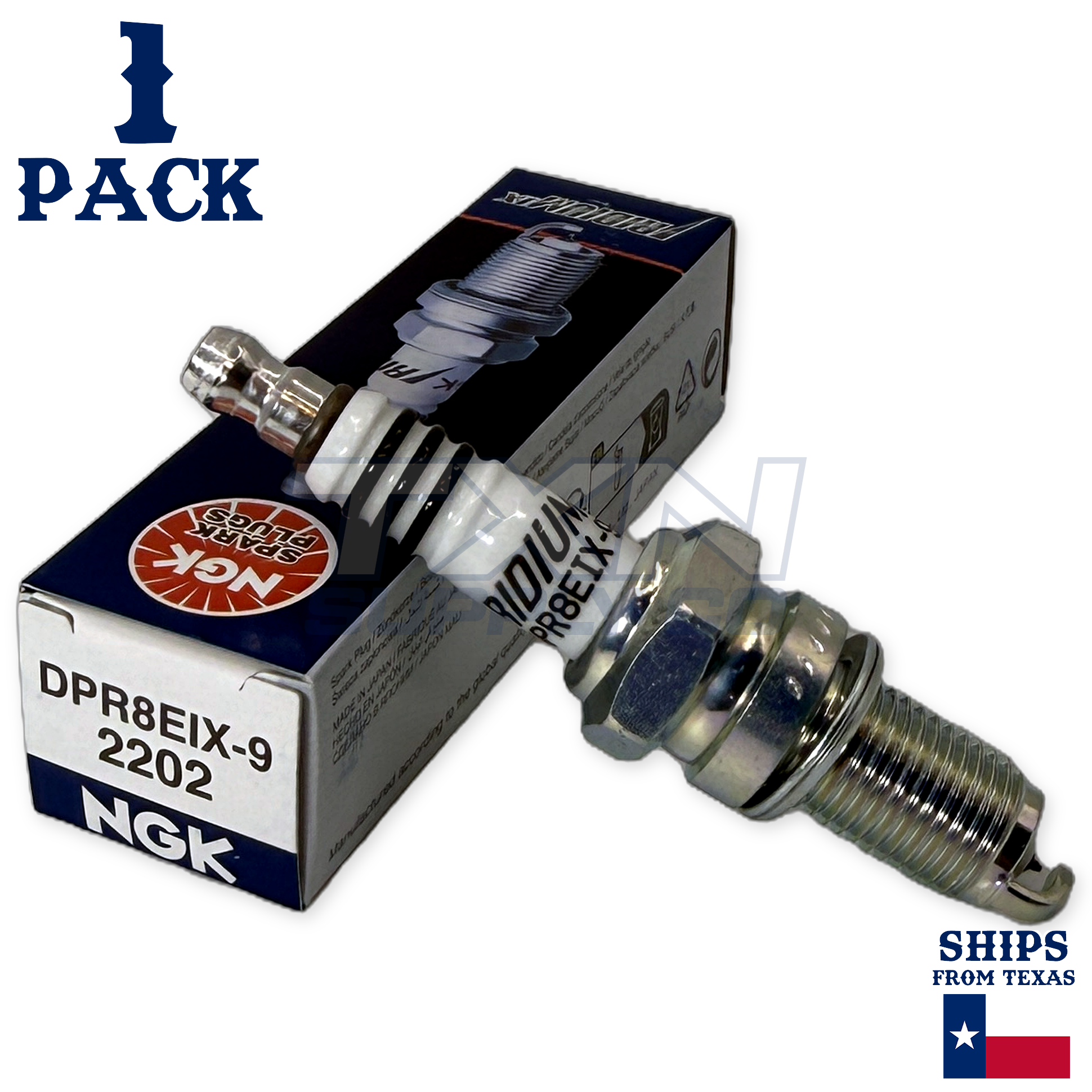 NGK 2202 Iridium Spark Plug DPR8EIX-9 - 1 Pack