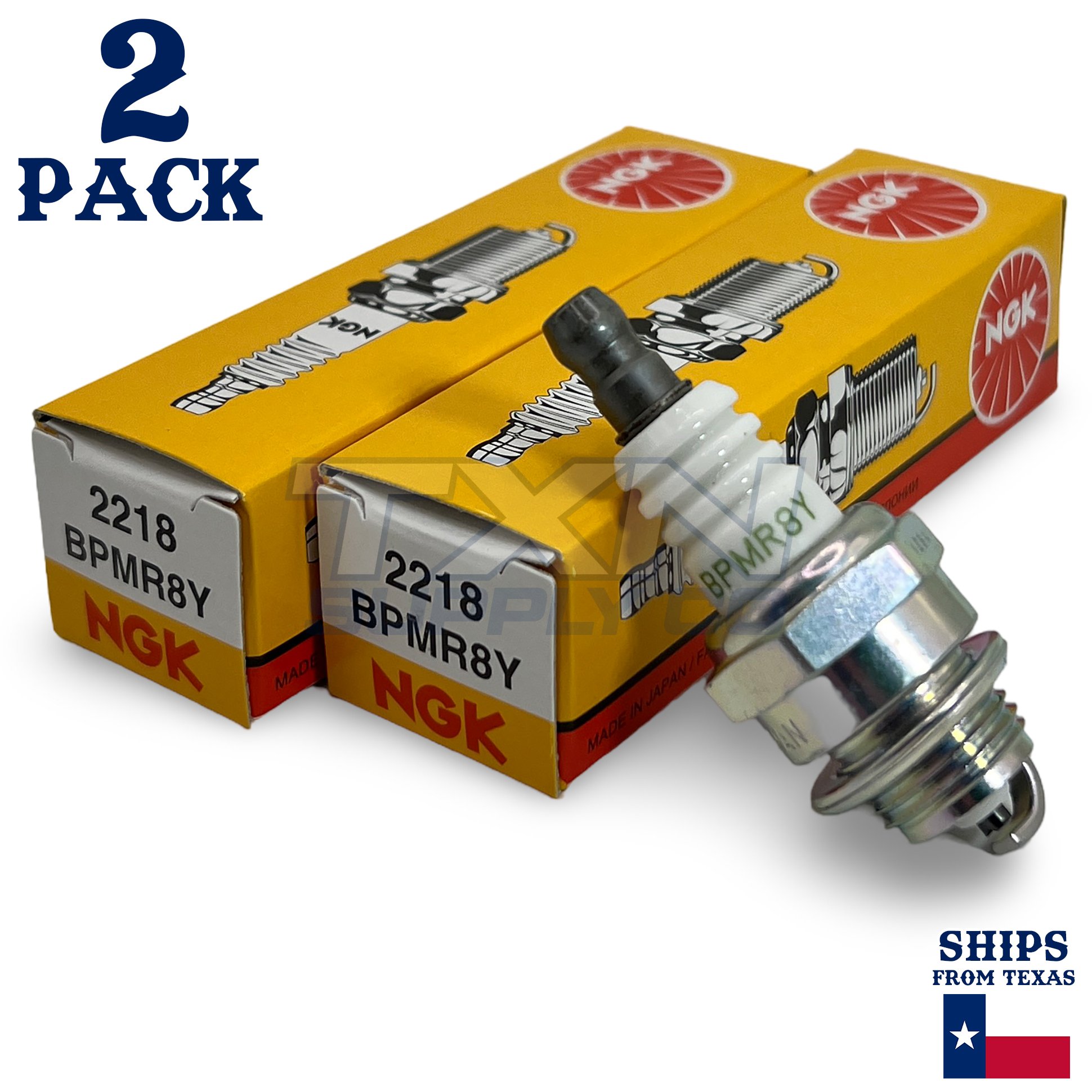 NGK 2218 Spark Plug BPMR8Y - 2 Pack - Image 1