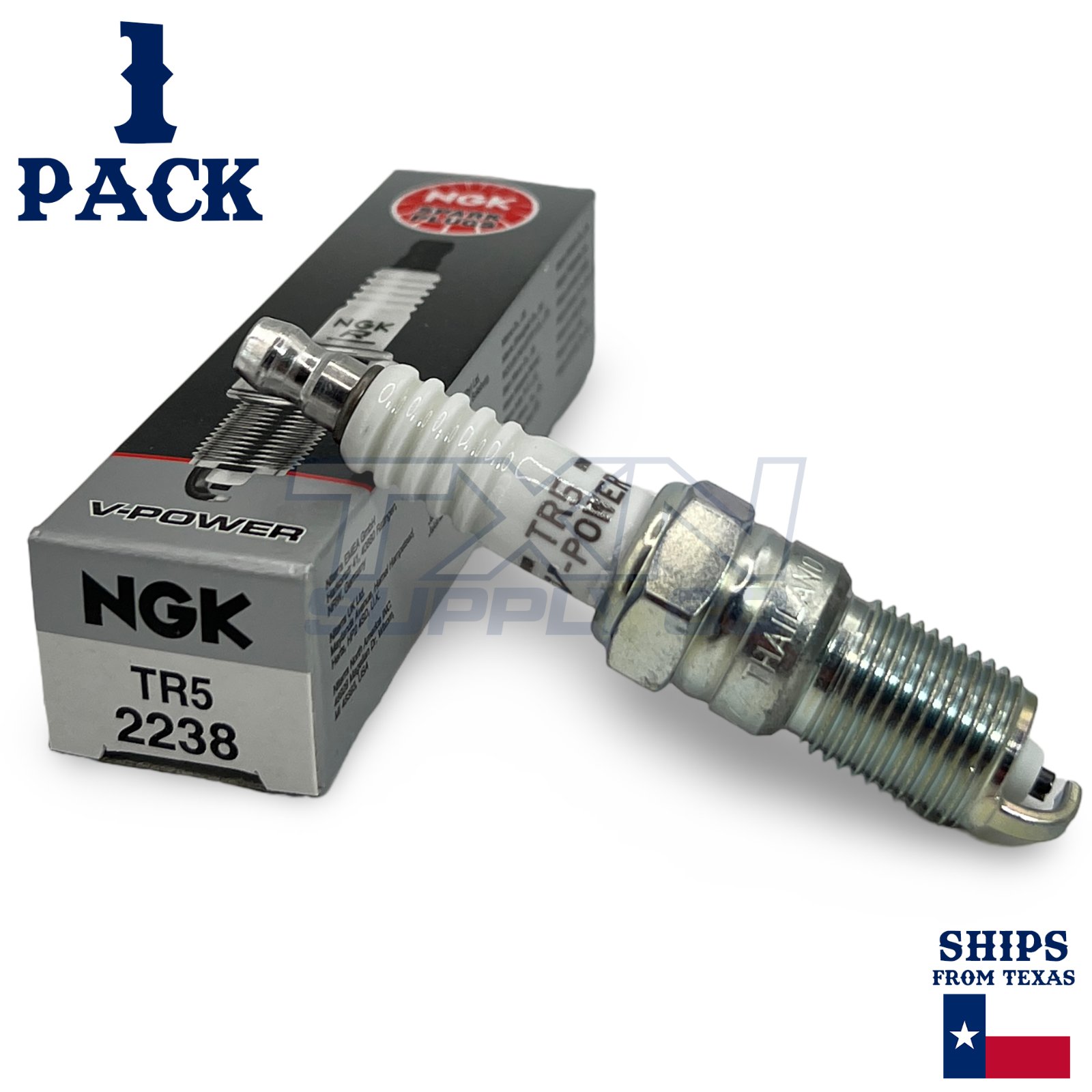 1 Pack NGK 2238 V-Power Spark Plugs TR5 - Image 1