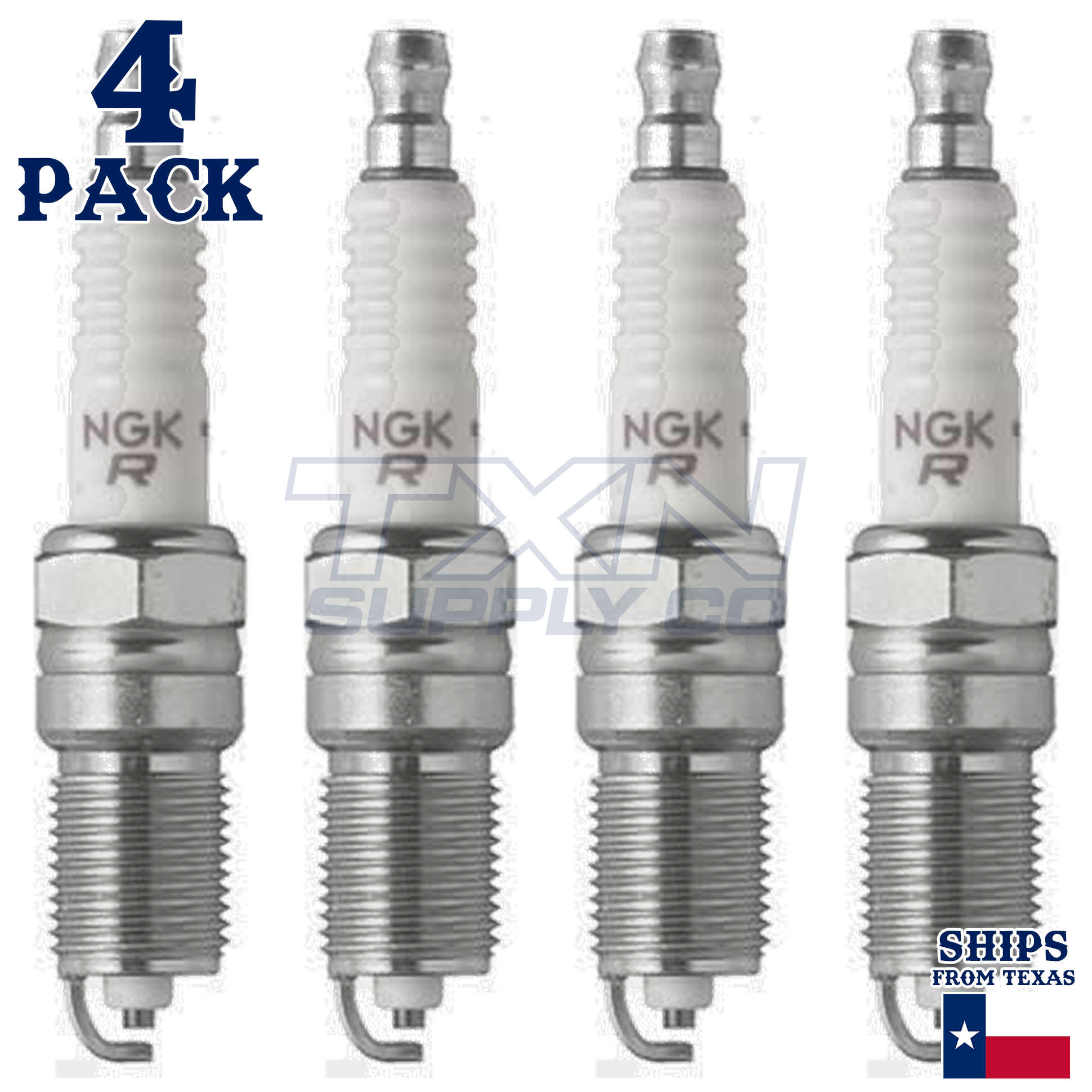 4 Pack NGK 2238 V-Power Spark Plugs TR5 - Image 2