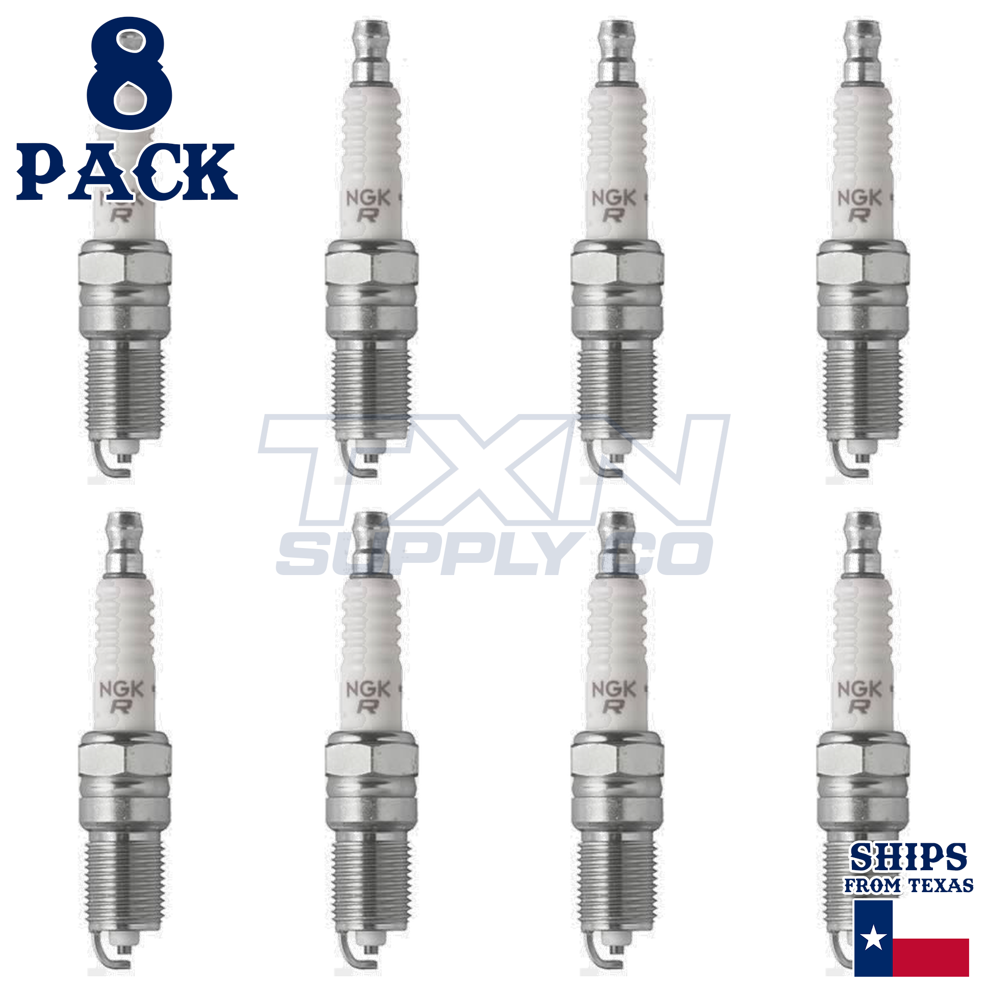 NGK V-Power Spark Plug TR5 (8 Pack) for CHEVROLET SILVERADO 1500 LS 2010-2013 5.3L/325 - Image 1