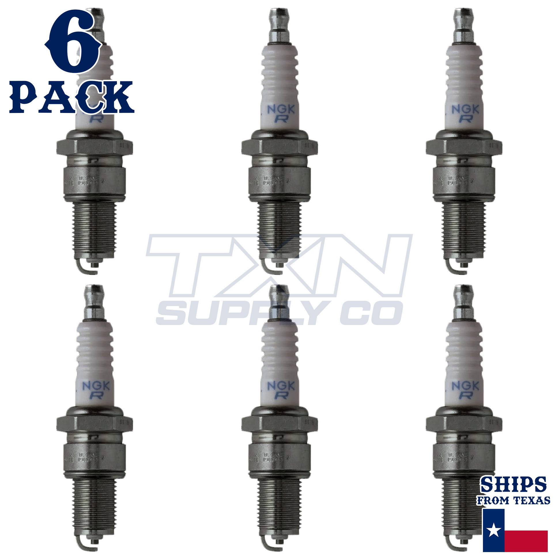 NGK 2264 Spark Plugs 6 Pack - Image 1