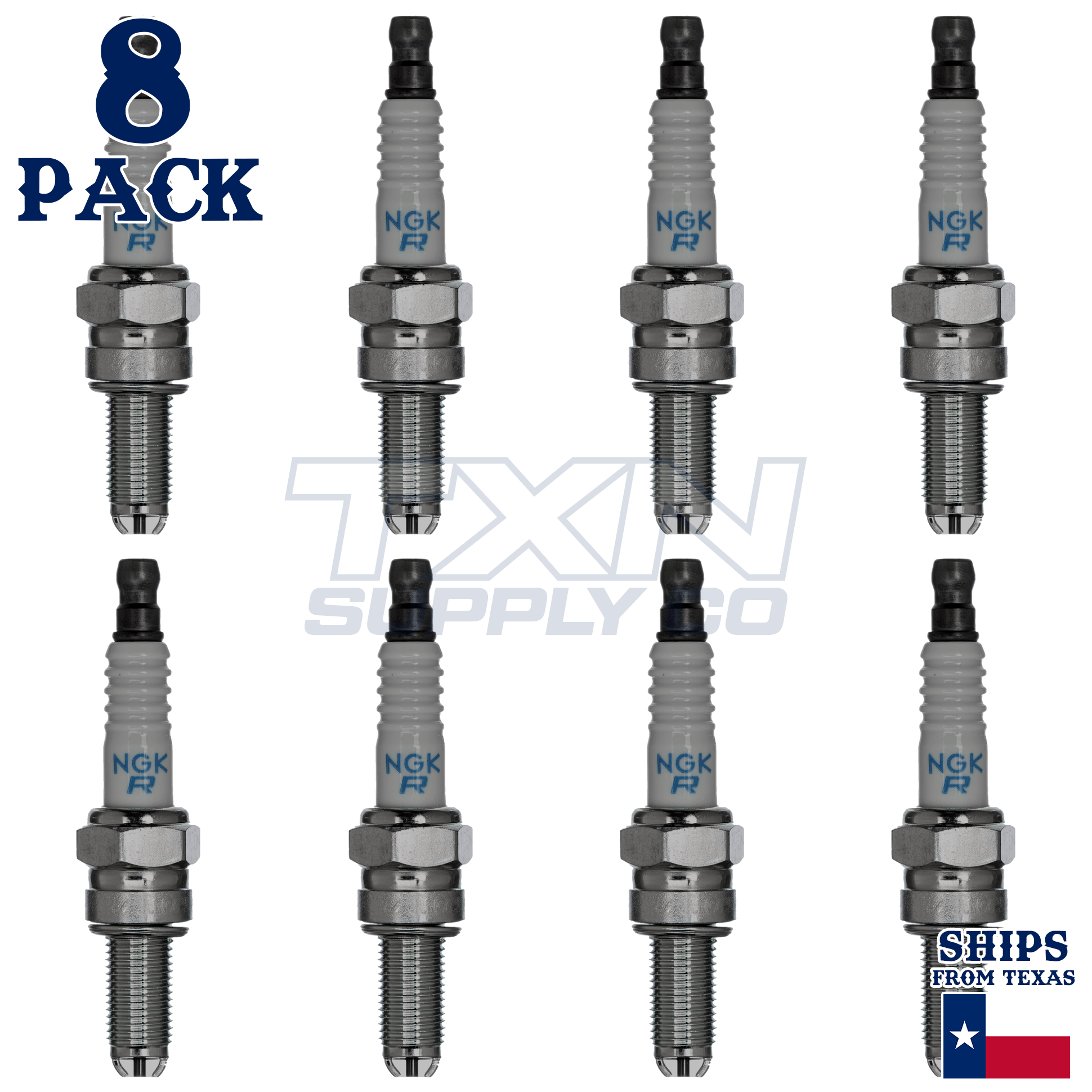 NGK 2305 CR9EKB Spark Plugs 8 Pack - Image 1