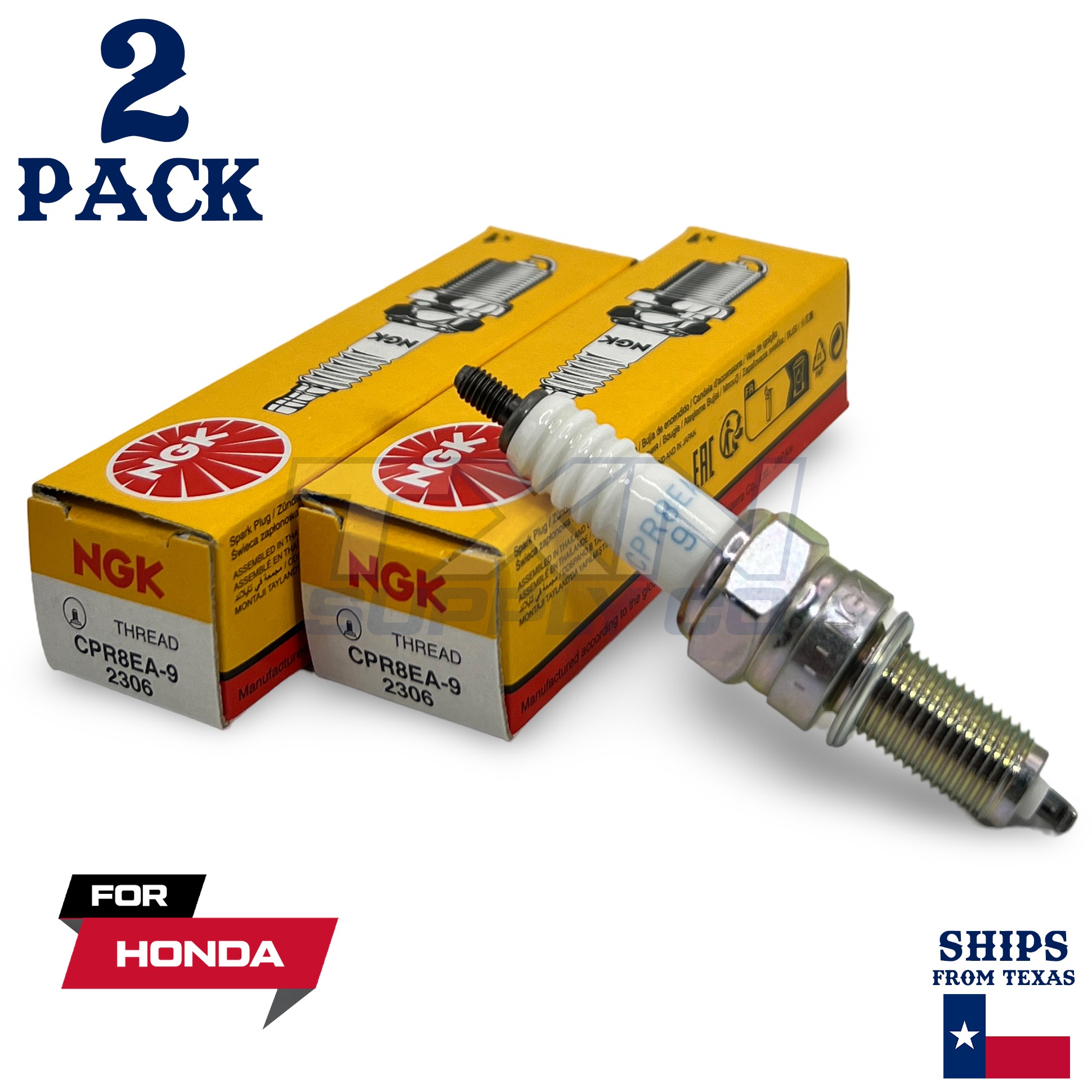 2 NGK Spark Plug - For 2008-2024 XL 700 V Transalp Honda Motorcycle - Image 1