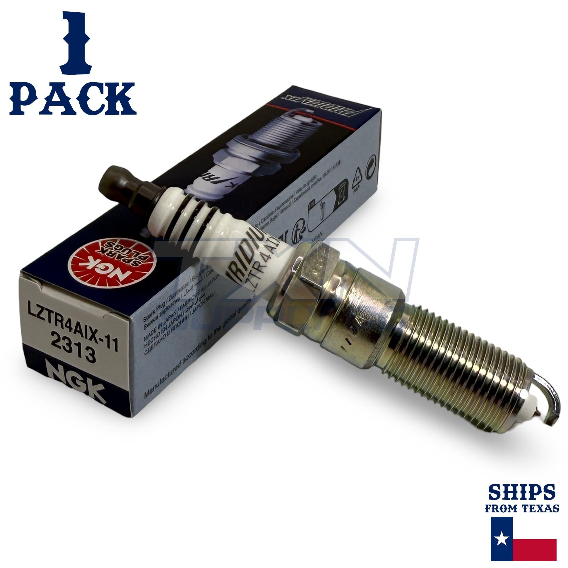 1 Pack NGK Iridium IX 2313 Spark Plugs LZTR4AIX-11 - Image 1