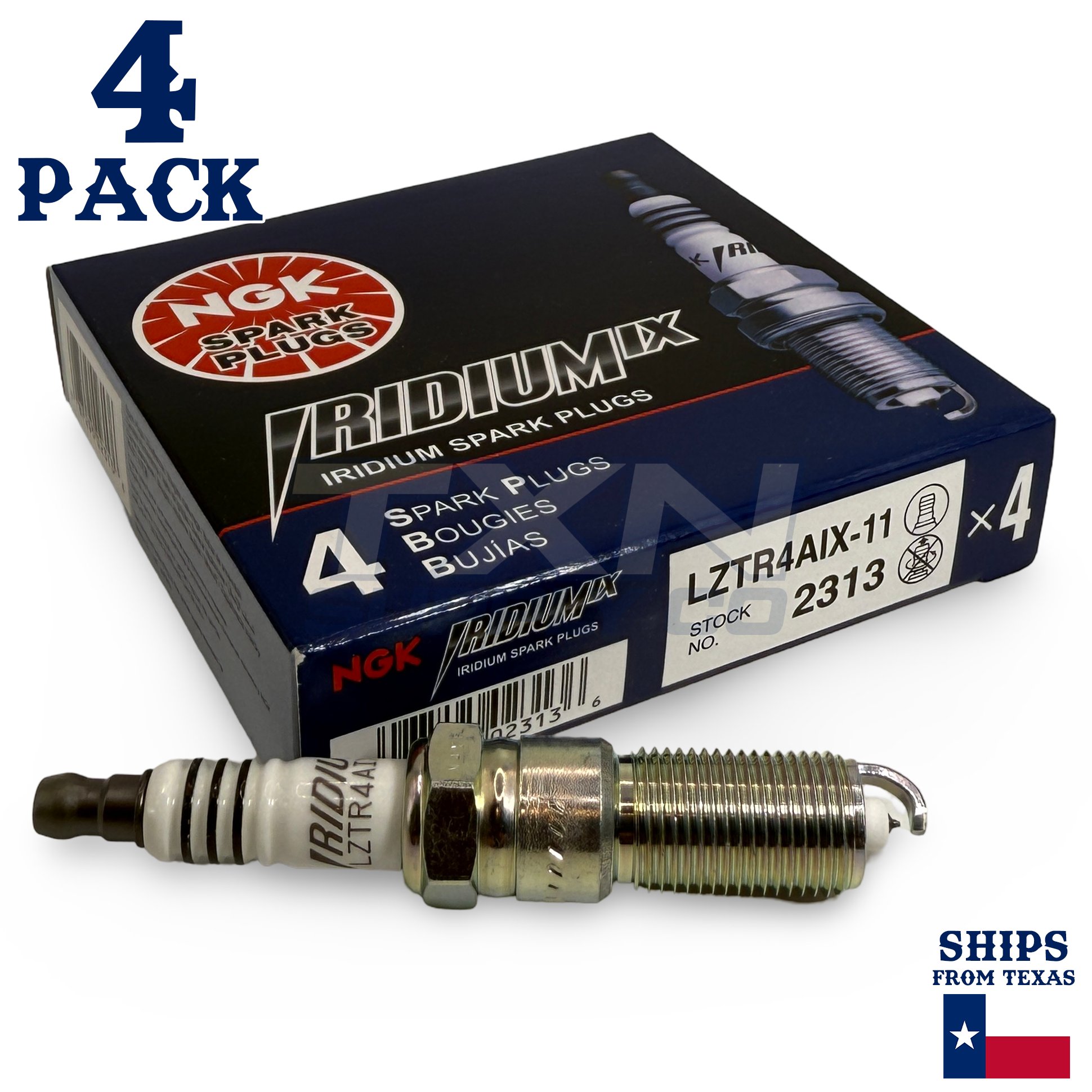 4 Pack NGK Iridium IX 2313 Spark Plugs LZTR4AIX-11