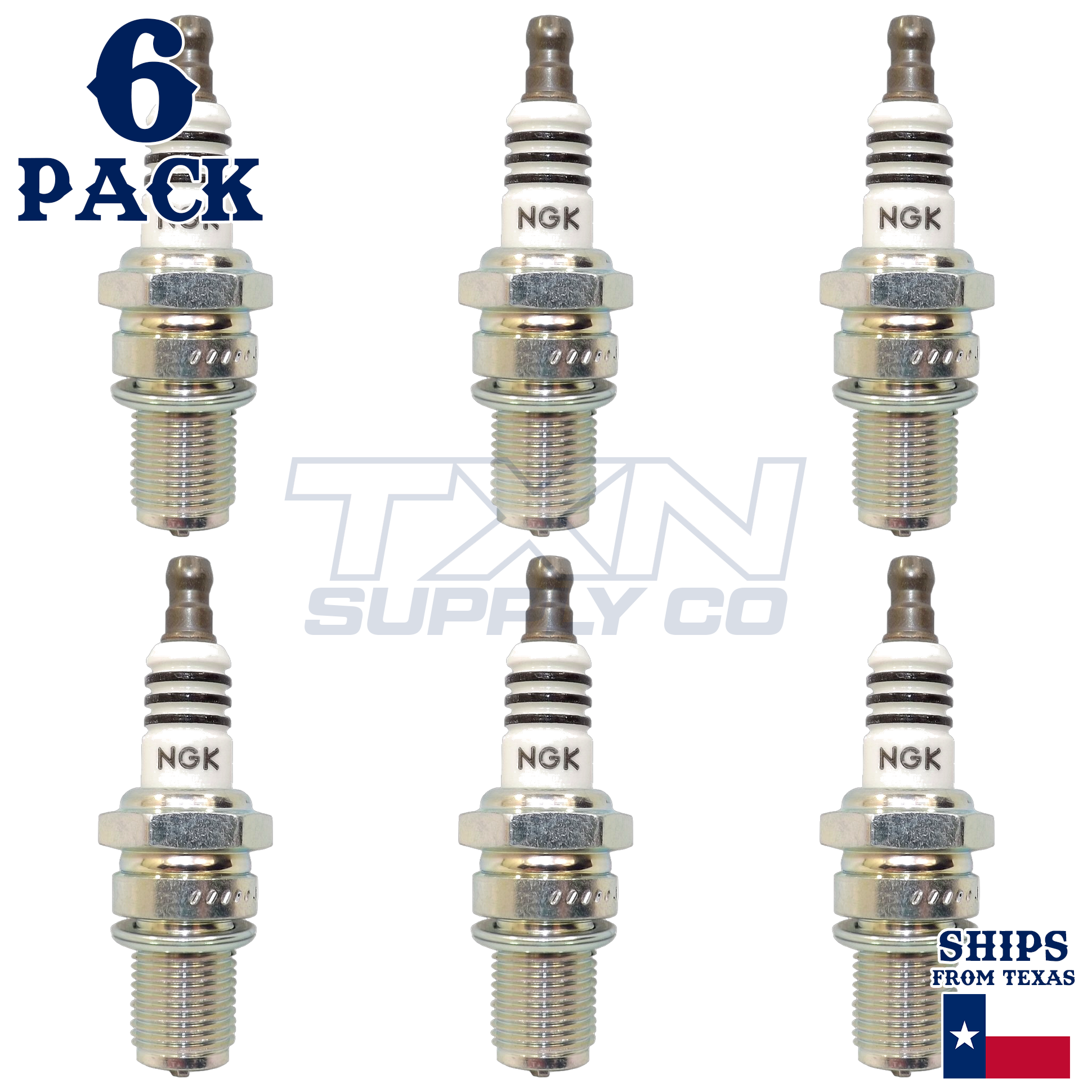 6 Pack NGK Iridium IX 2313 Spark Plugs LZTR4AIX-11 - Image 1