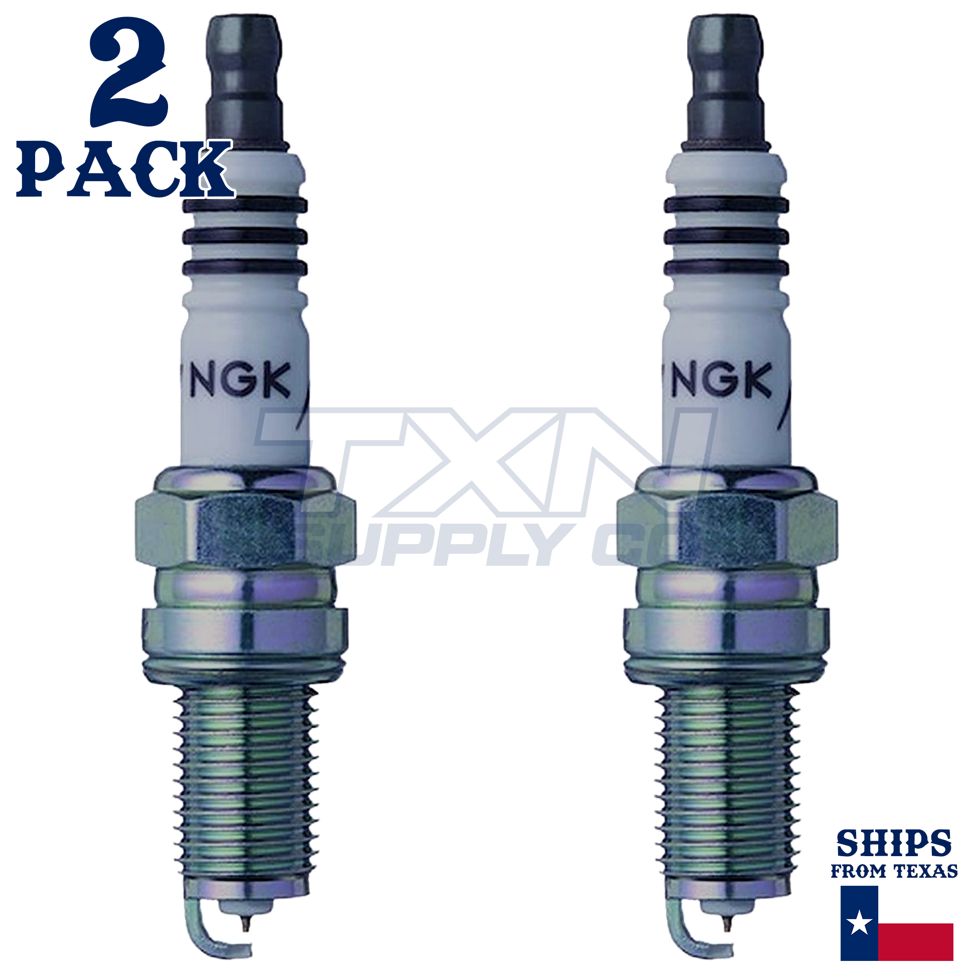 NGK 2316 DCPR9EIX Spark Plugs 2 Pack - Image 1