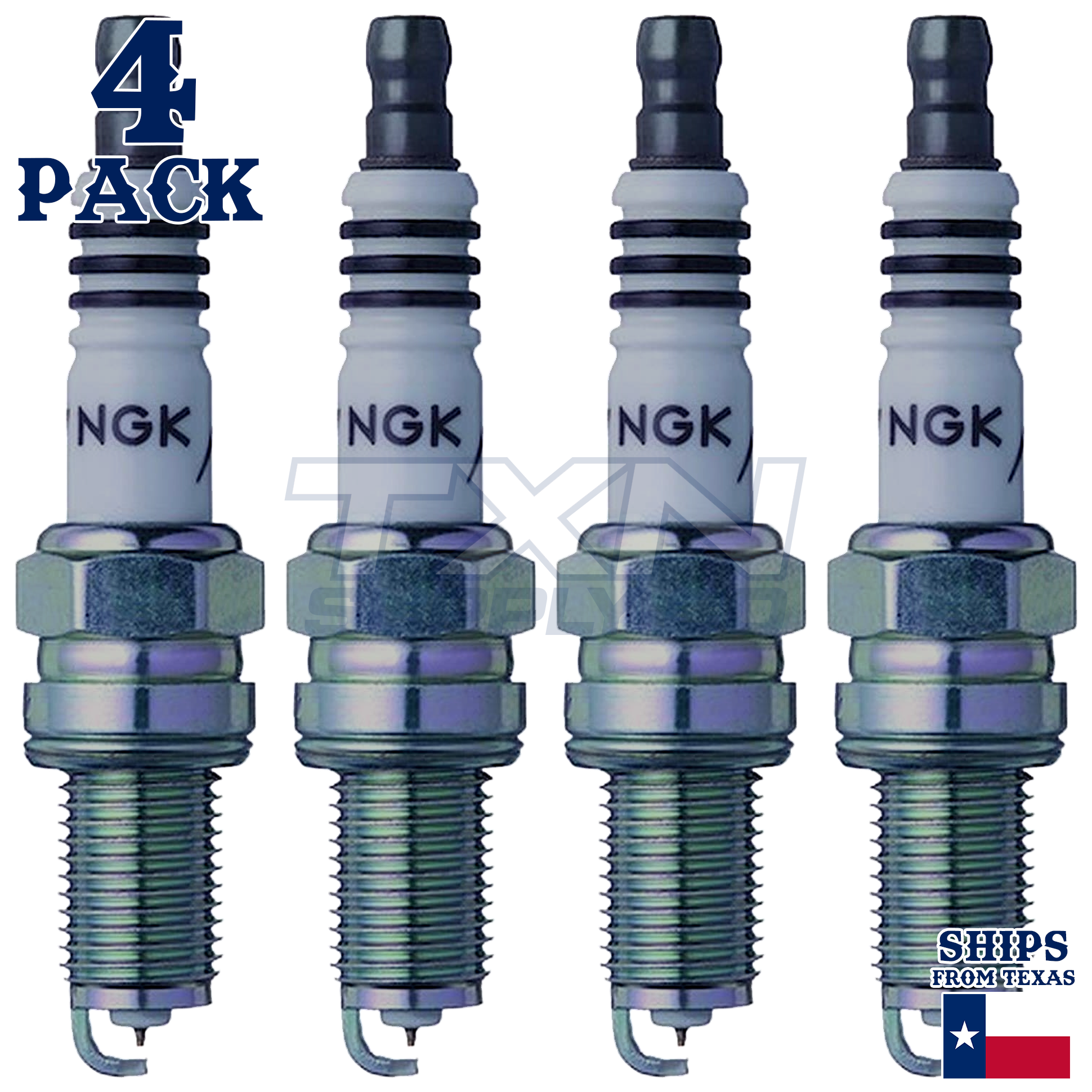 NGK 2316 DCPR9EIX Spark Plugs 4 Pack - Image 1