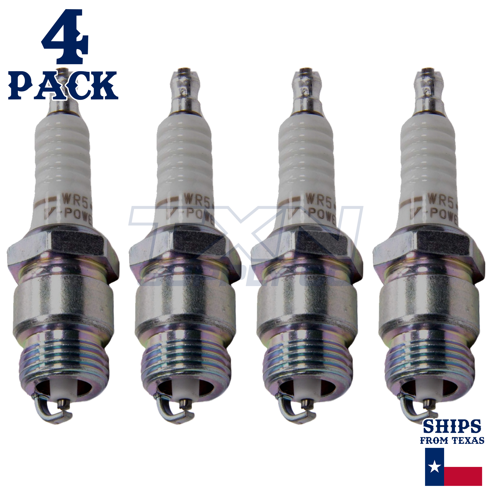 NGK 2438 WR5 Spark Plugs 4 Pack - Image 1