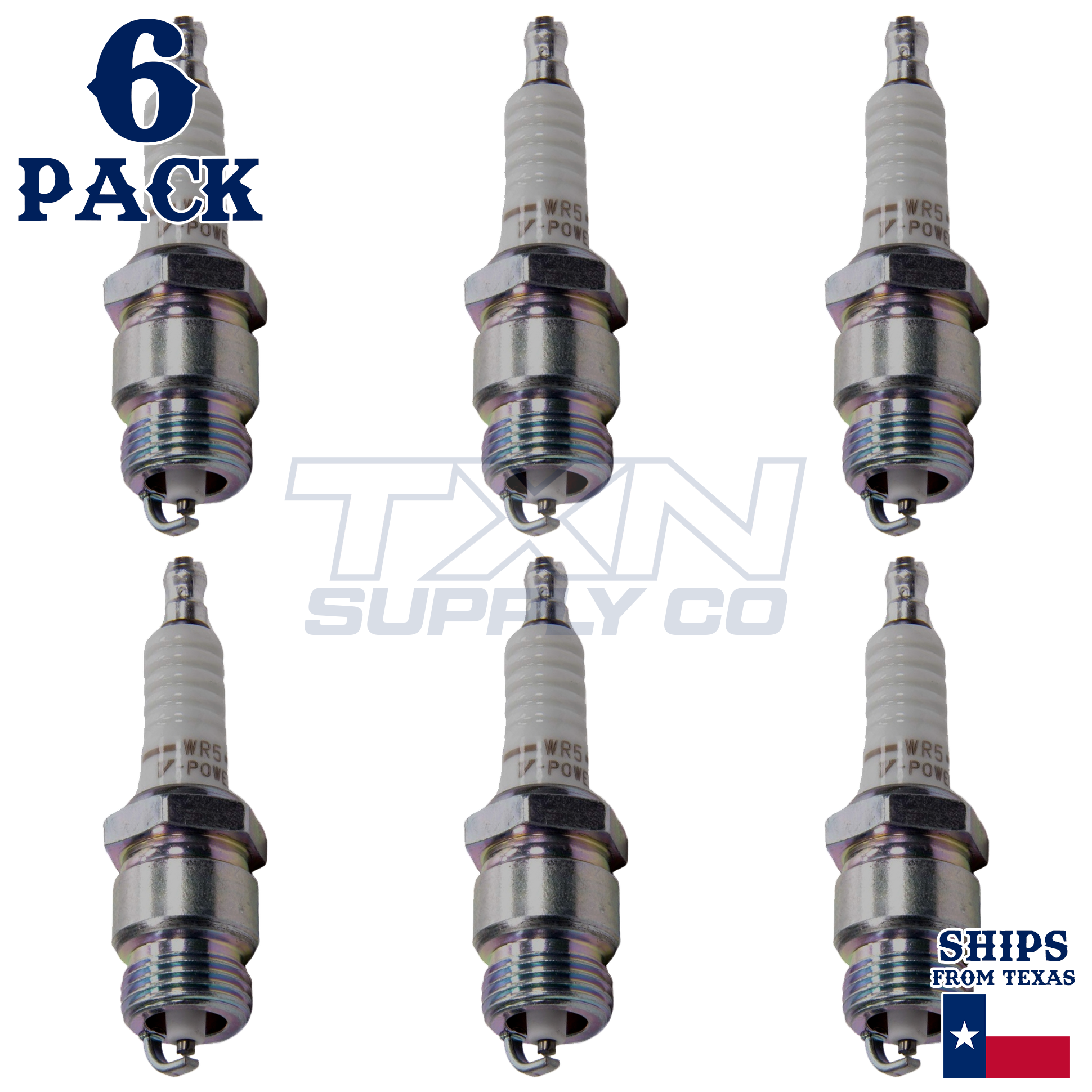 NGK 2438 WR5 Spark Plugs 6 Pack - Image 1