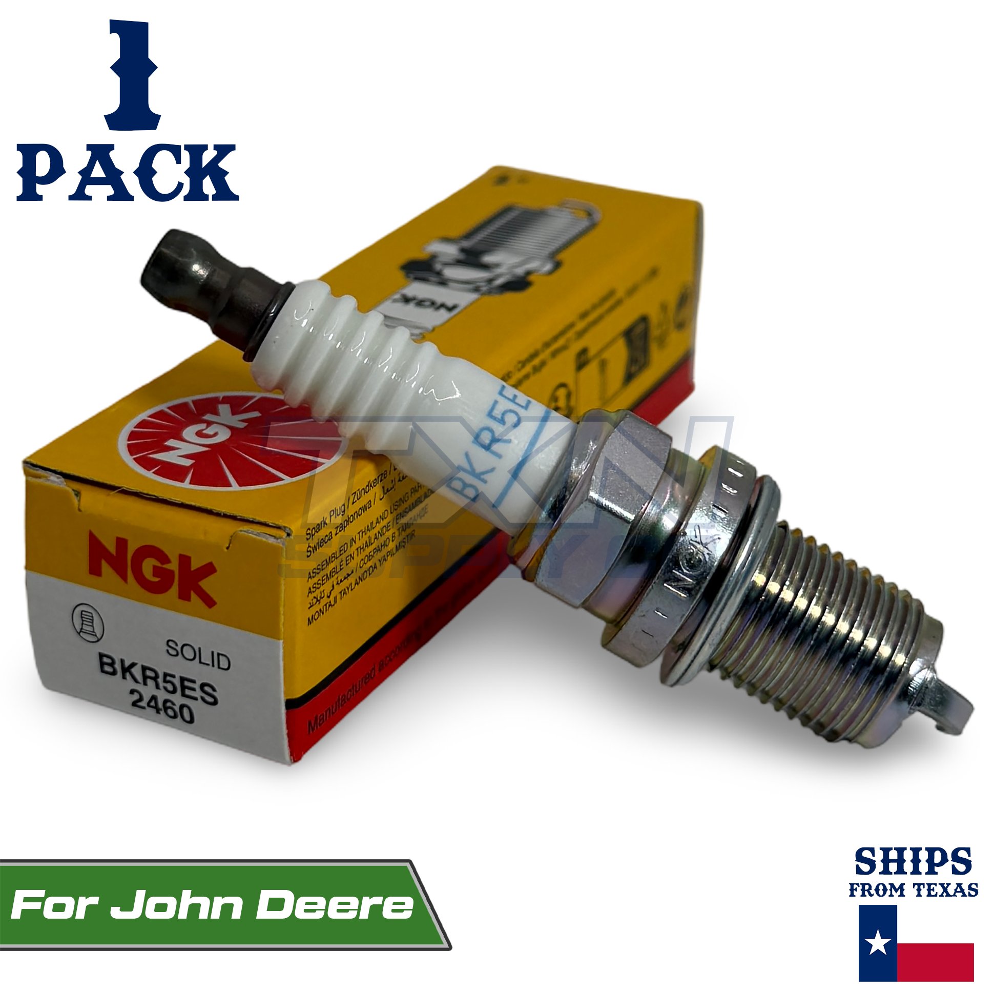 1 Pack NGK Spark Plug - For John Deere Lawn Tractor LT170 M78543 - Image 1