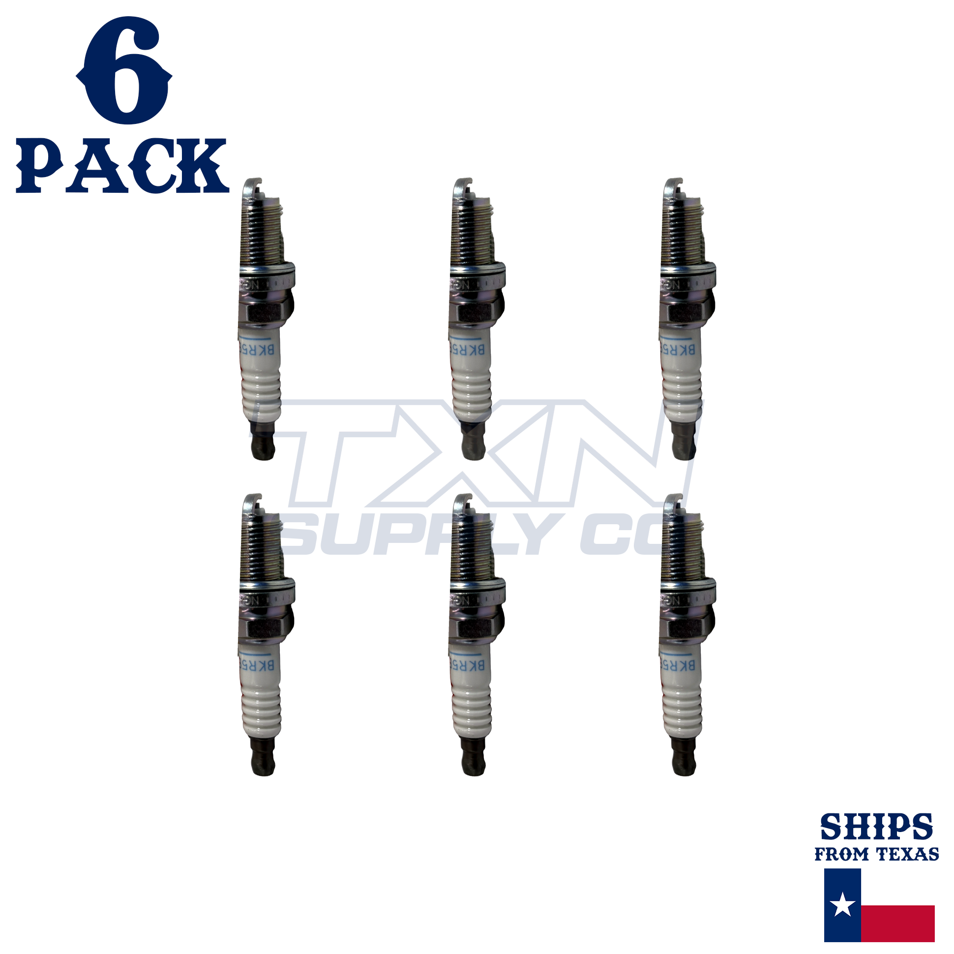 NGK 2460 BKR5ES Spark Plugs 6 Pack - Image 2
