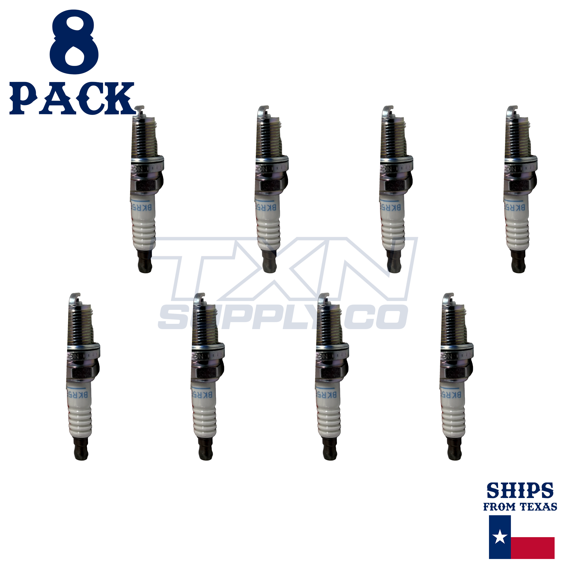 NGK 2460 BKR5ES Spark Plugs 8 Pack - Image 2