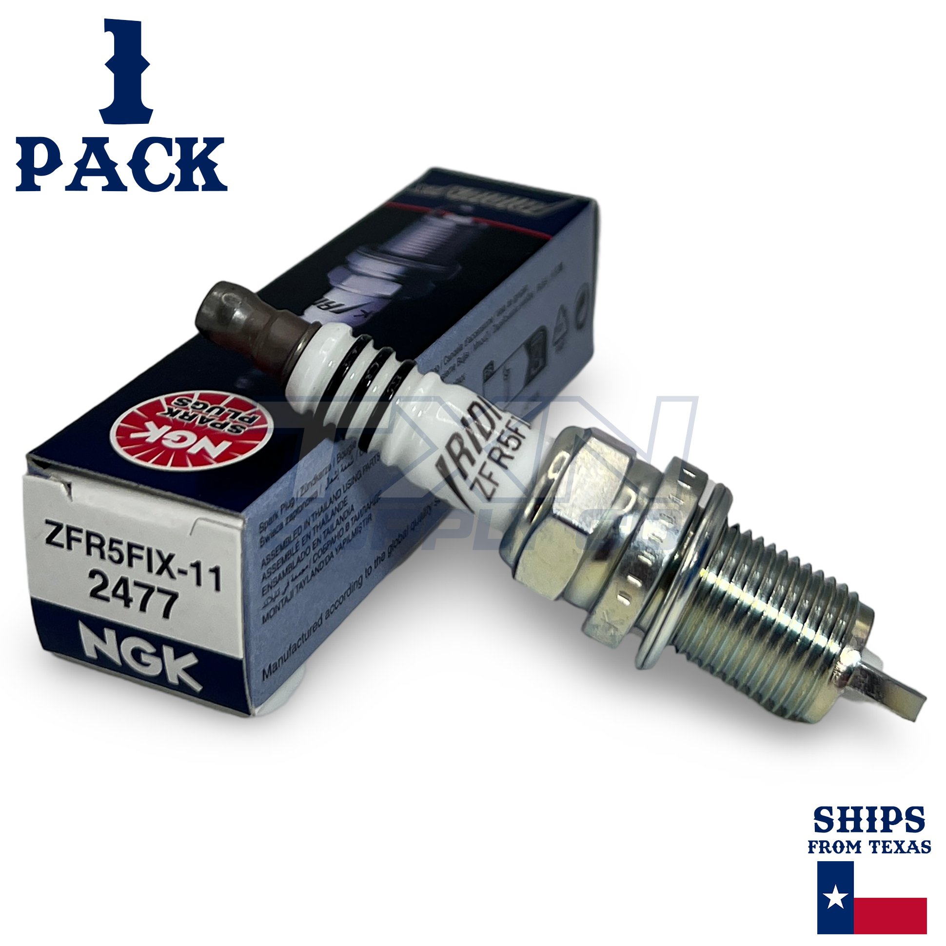 1 Pack NGK Iridium IX 2477 Spark Plugs ZFR5FIX-11 - Image 1