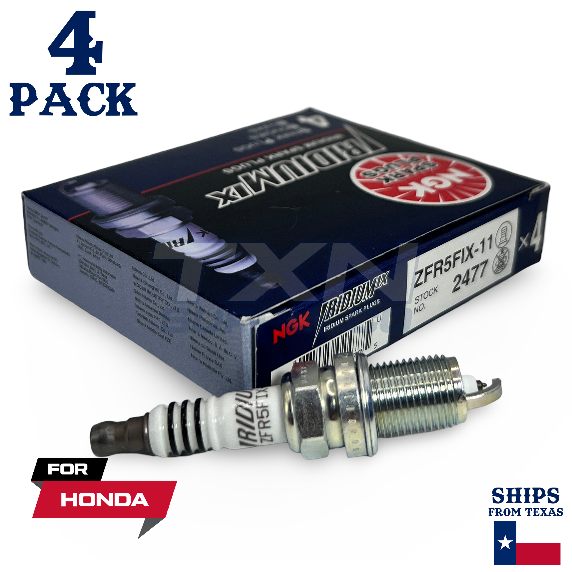 4 Pack NGK Iridium IX Spark Plugs 2000-1996 for Honda Civic L4-1.6L - Image 1
