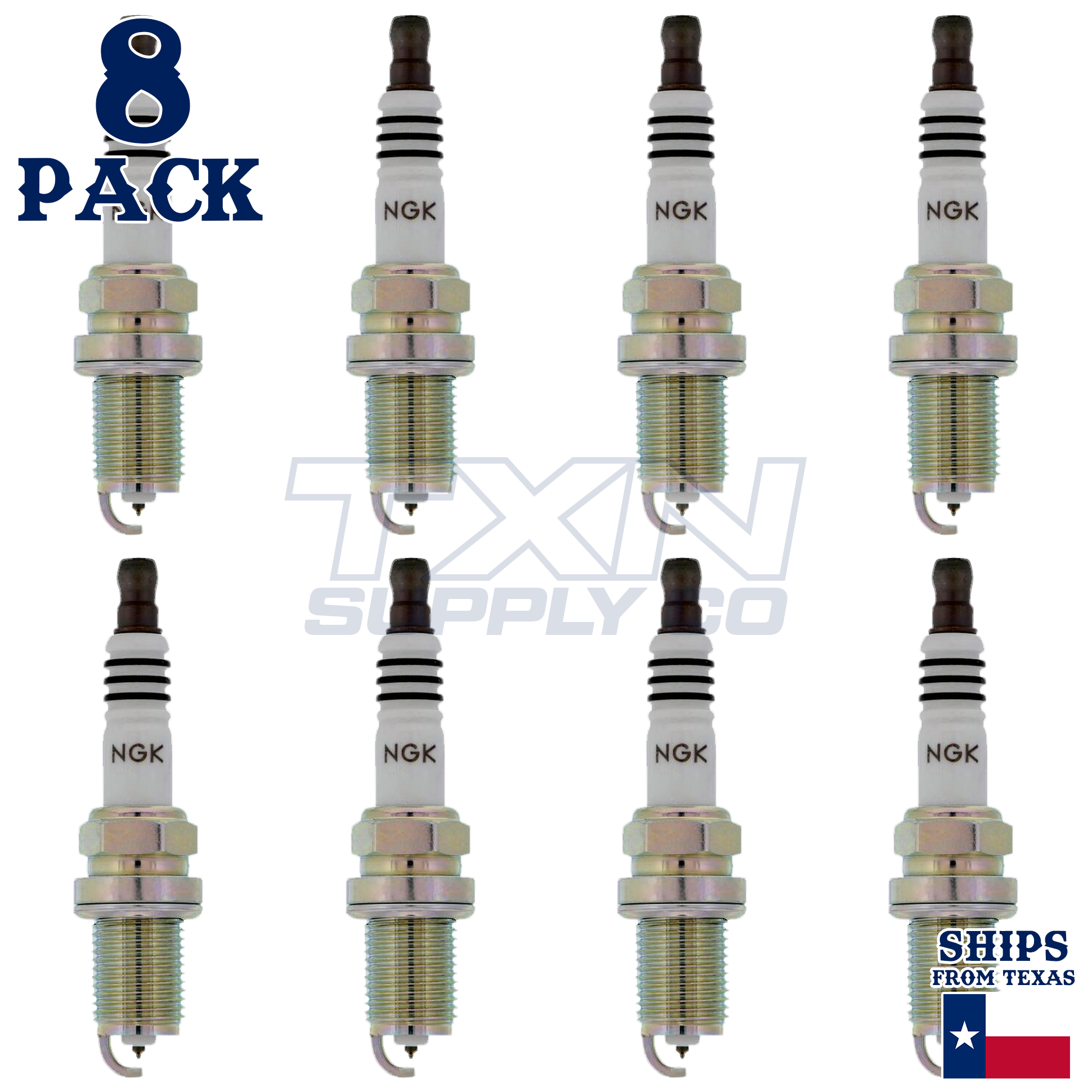 NGK 2668 Spark Plugs 8 Pack - Image 1
