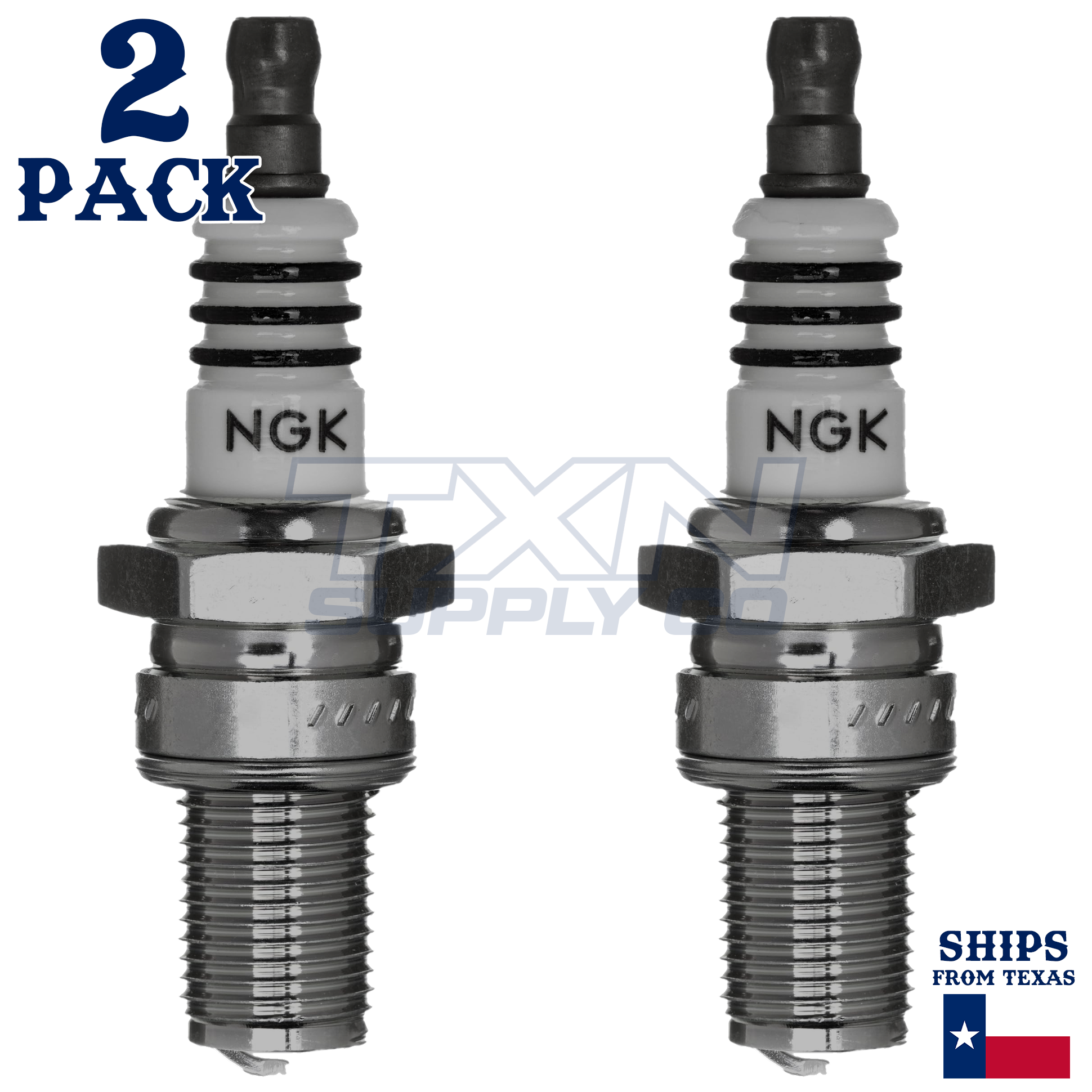 NGK 2707 BR9ECMIX Spark Plugs 2 Pack - Image 1