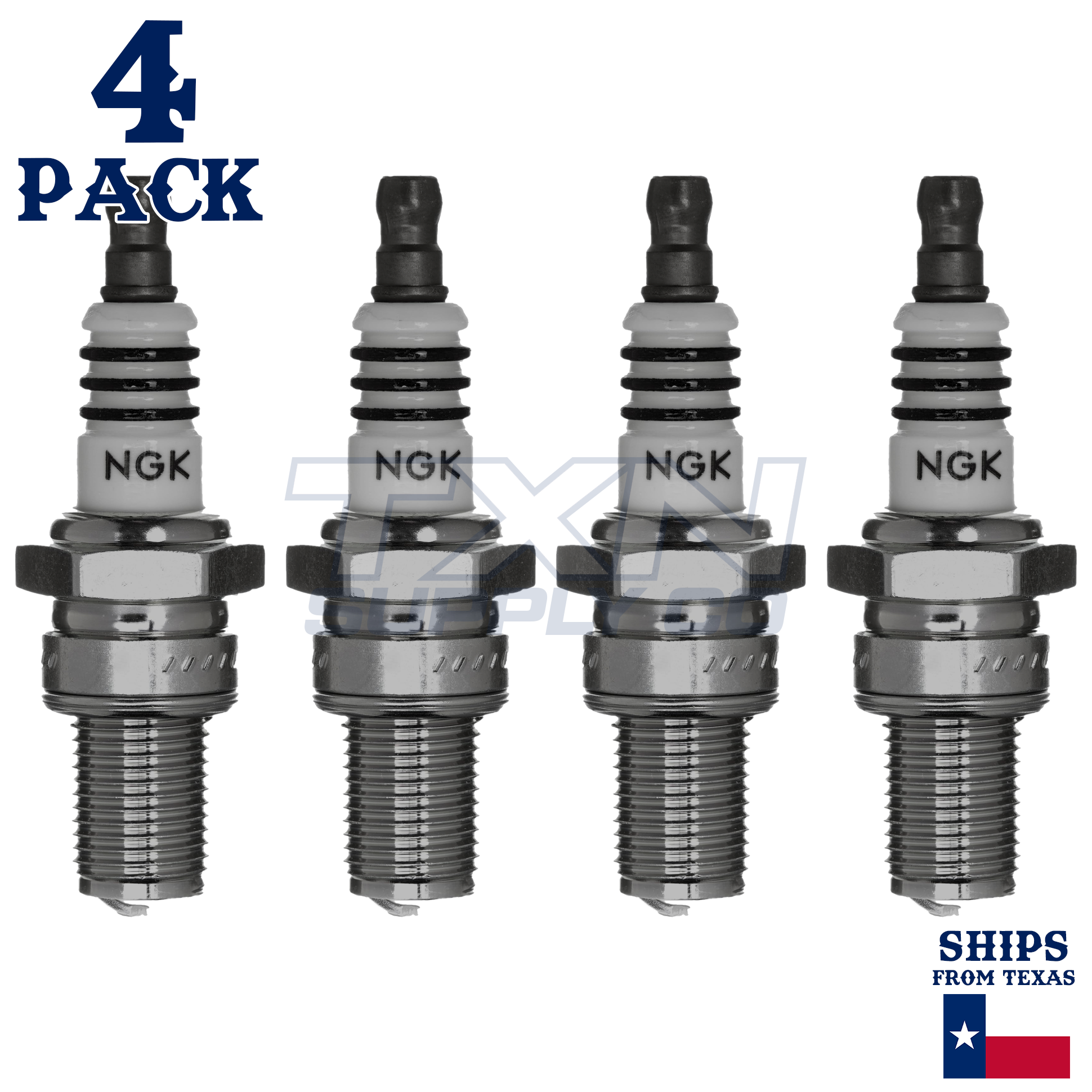 NGK 2707 BR9ECMIX Spark Plugs 4 Pack - Image 1