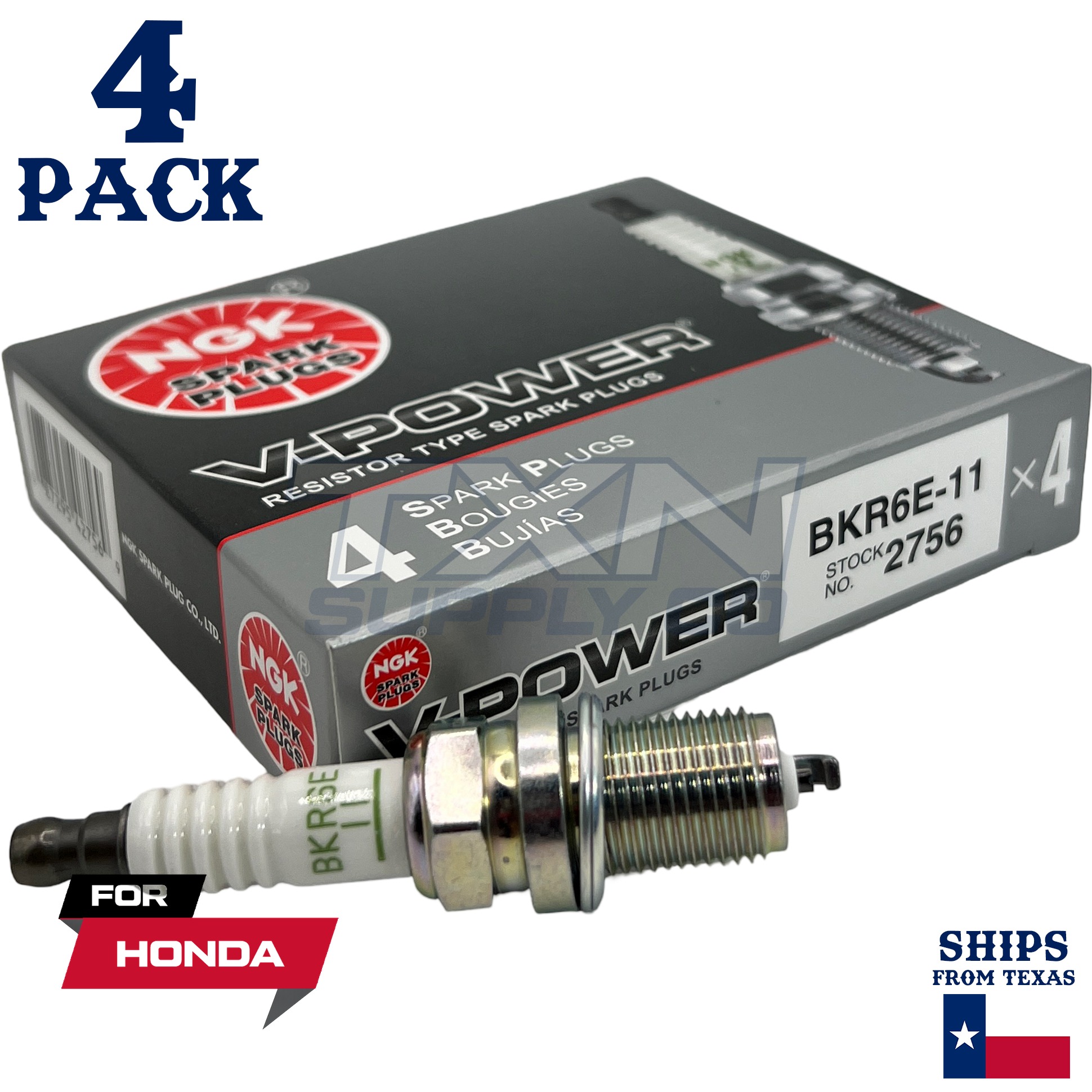 1994-1997 Honda Civic del Sol 1.6L NGK Spark Plugs - 4 Pack