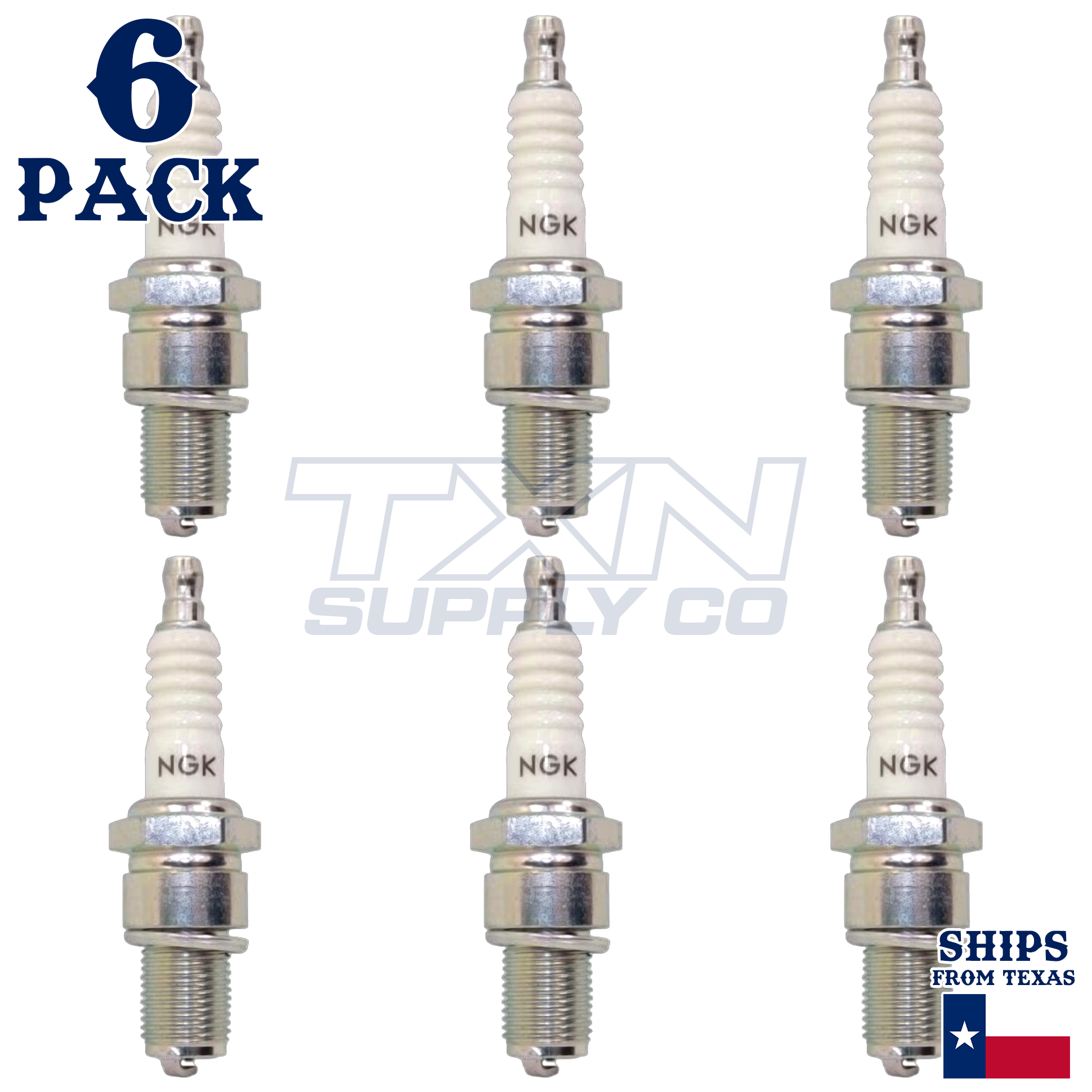 2002-2004 Nissan Xterra 3.3L NGK Spark Plugs - 6 Pack - Image 2