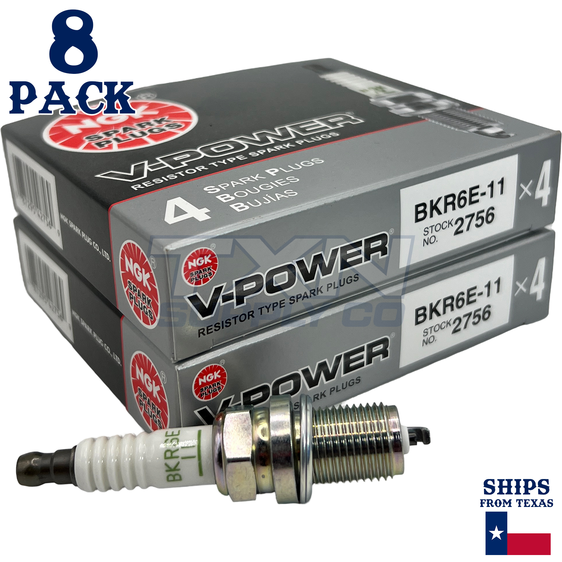 8 Pack NGK Spark Plug - For 1998 Toyota Land Cruiser 4.7 V8 GAS - Image 1