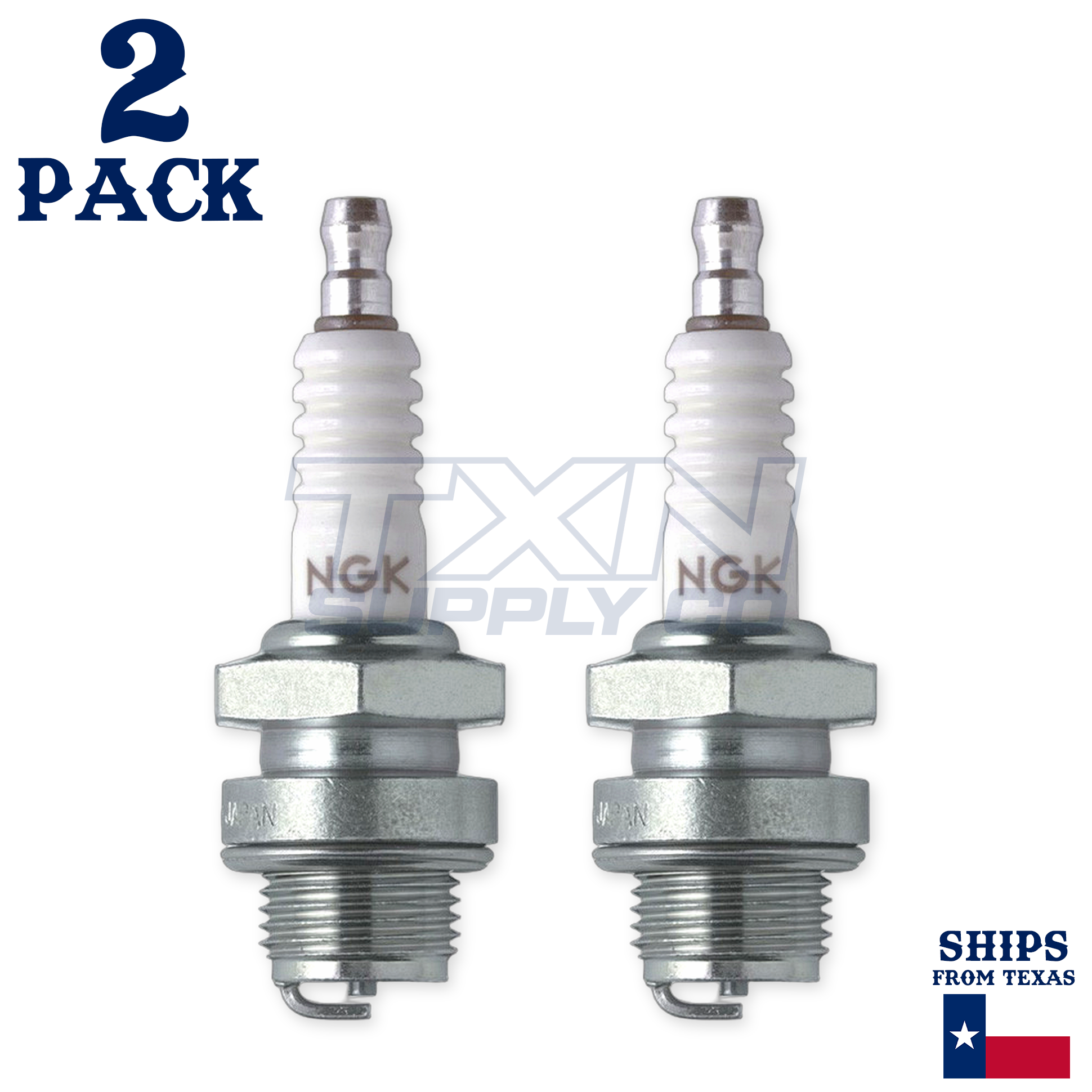 NGK Standard Spark Plugs - Stock #2910 - AB-6 AB6 - Screw Tip - 2 Pack - Image 2