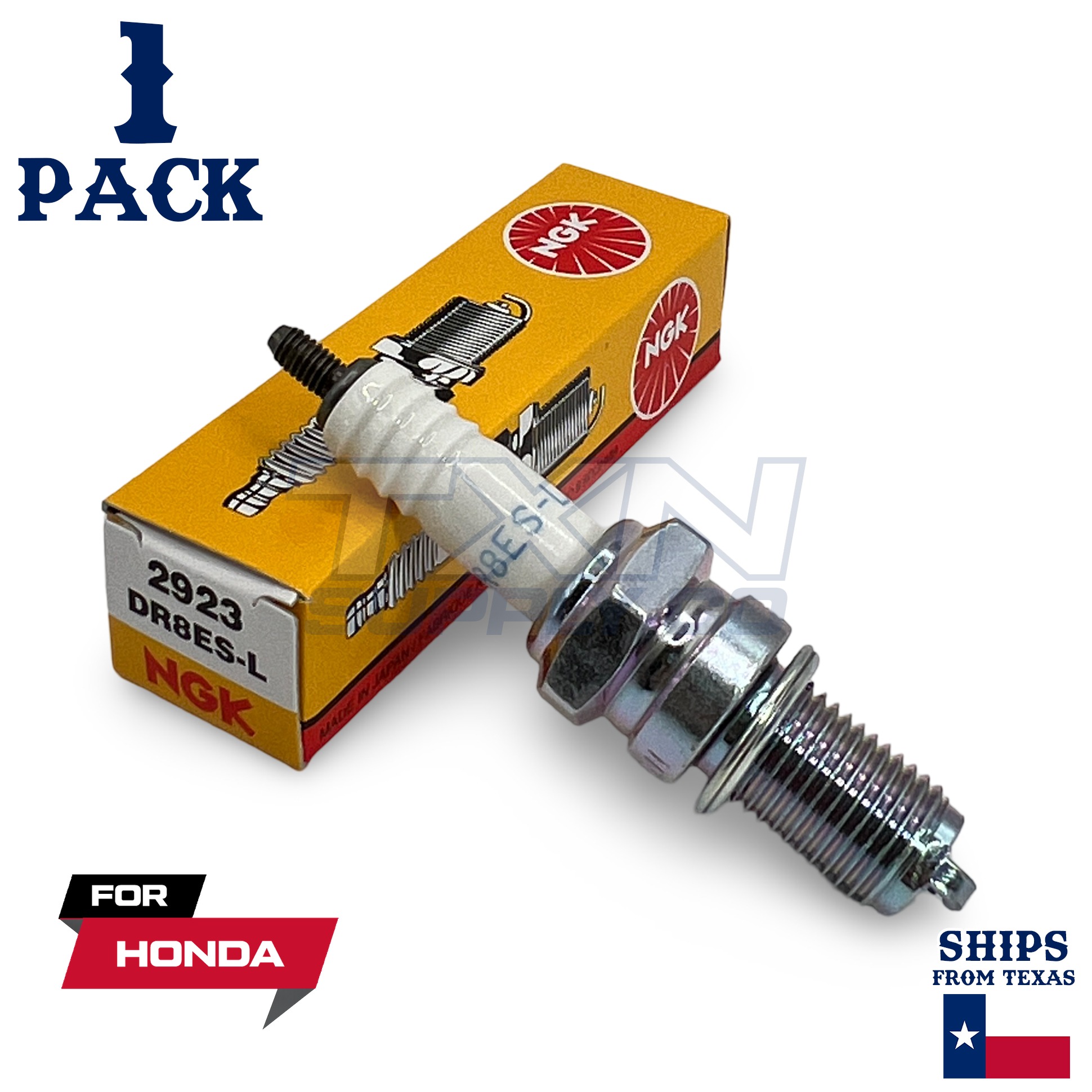 NGK Resistor Sparkplug DR8ES-L for Honda XR200R 1986-2002 - Image 1