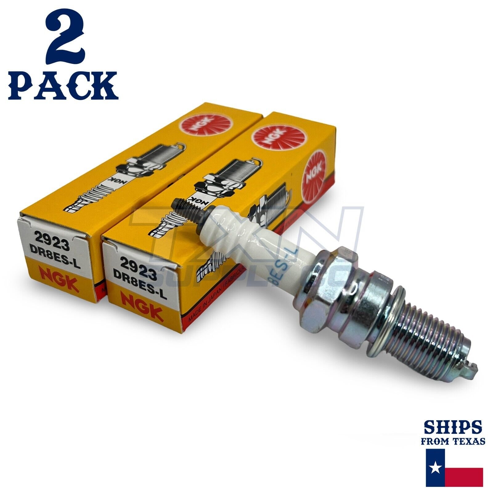 2 pc NGK 2923 DR8ES-L Standard Spark Plugs for X24ESR-U HGR2C 98069-38719 kl - Image 1