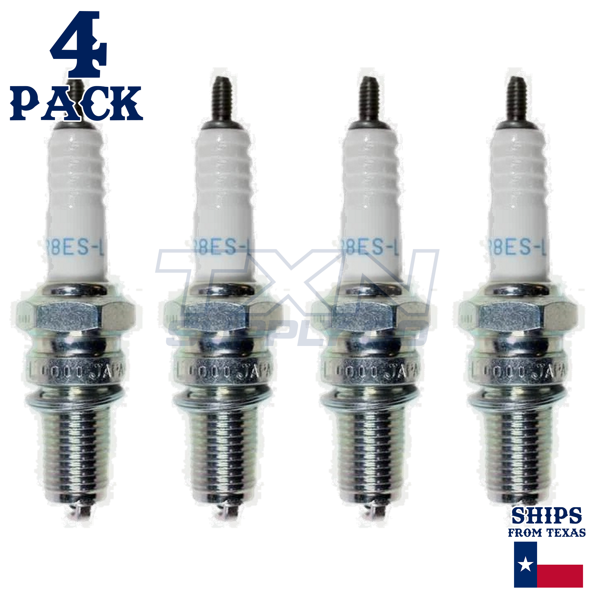 4 NGK Spark Plug - For GSX 400 EF Suzuki Motorcycle - Image 2
