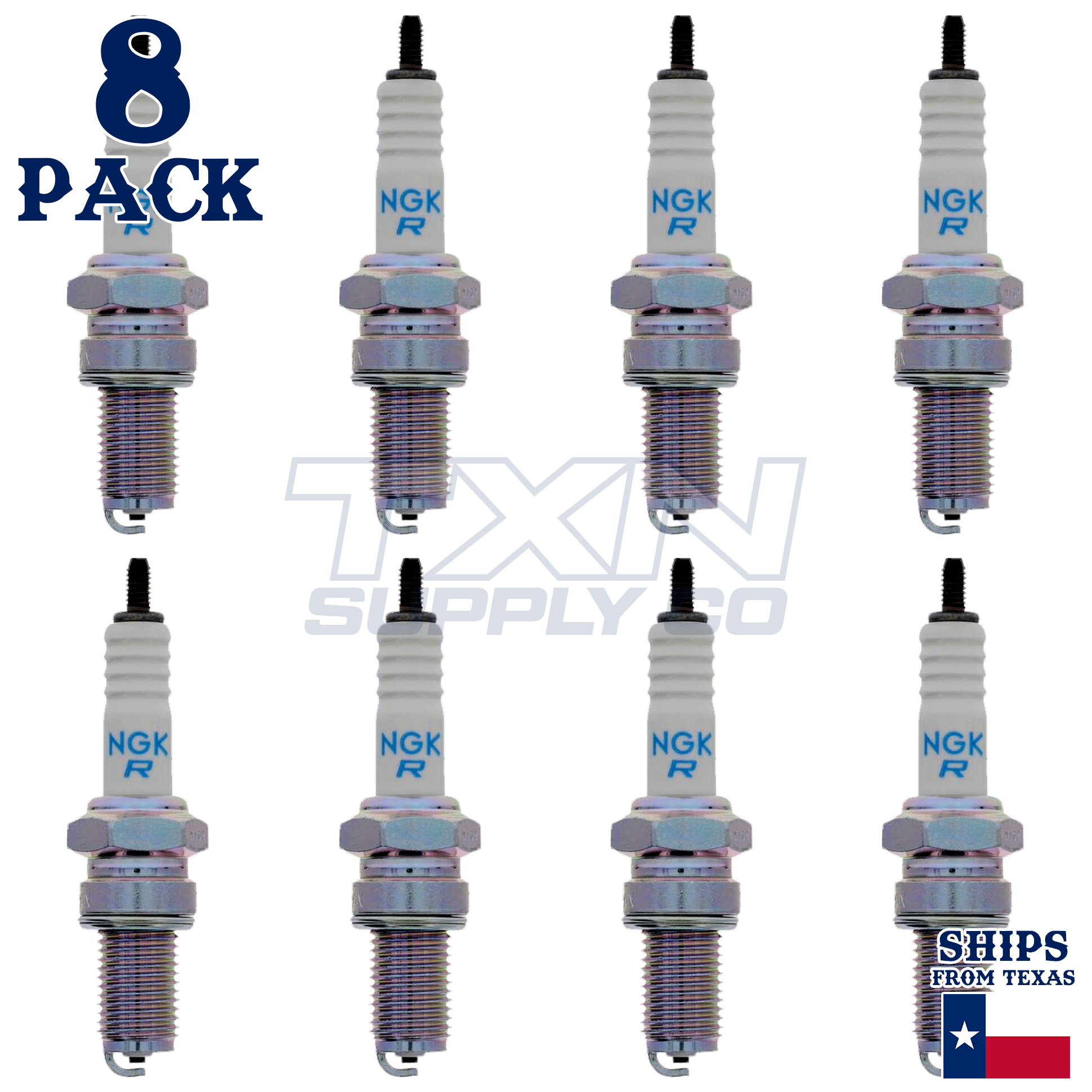 NGK 2923 Spark Plugs 8 Pack - Image 1