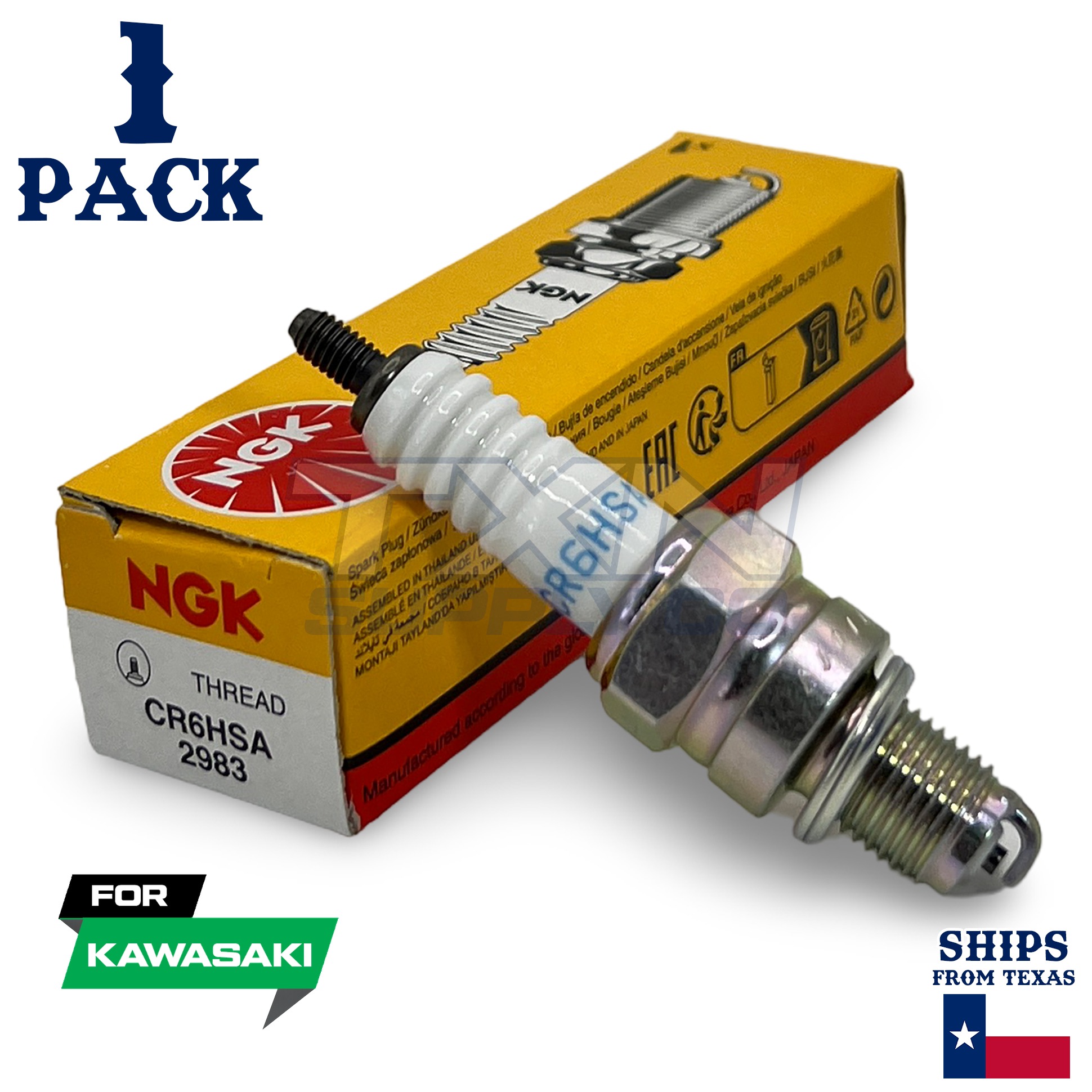 1 Pack NGK Spark Plug - For KLX 111 Monster Energy (LX110A) Kawasaki Motorcycle - Image 1