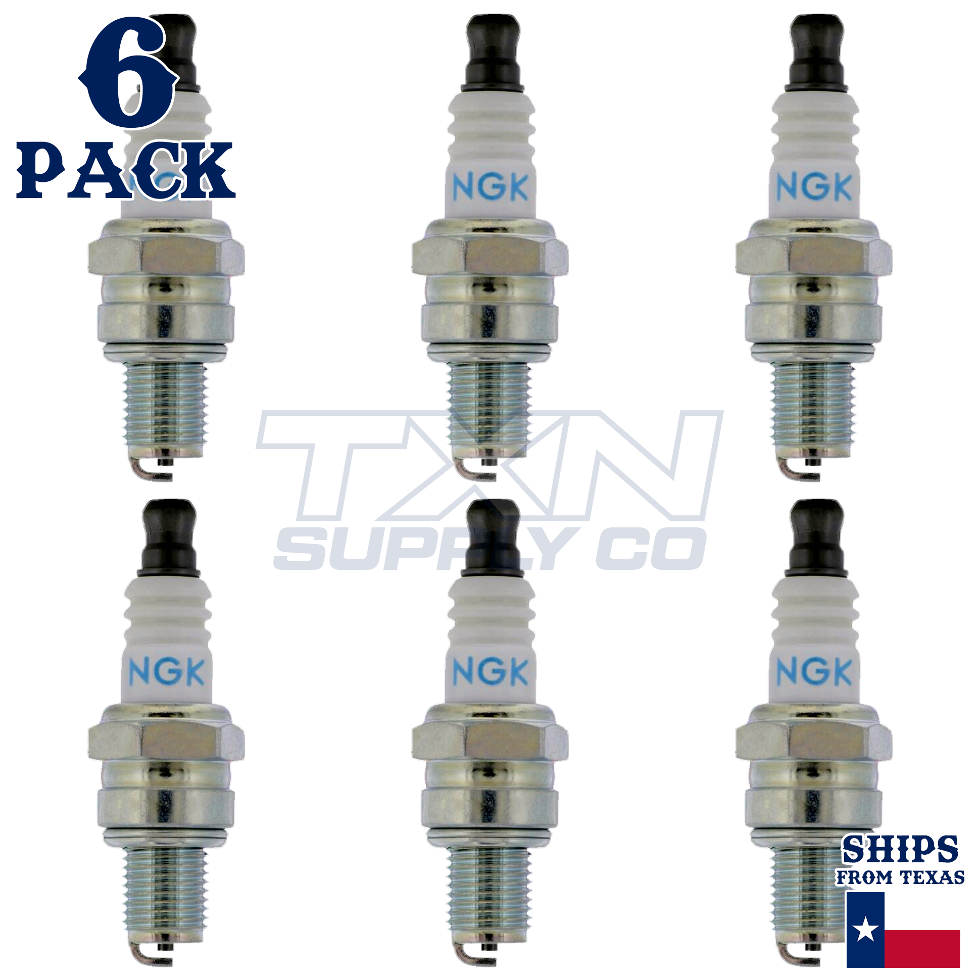 NGK 3066 Spark Plugs 6 Pack - Image 1
