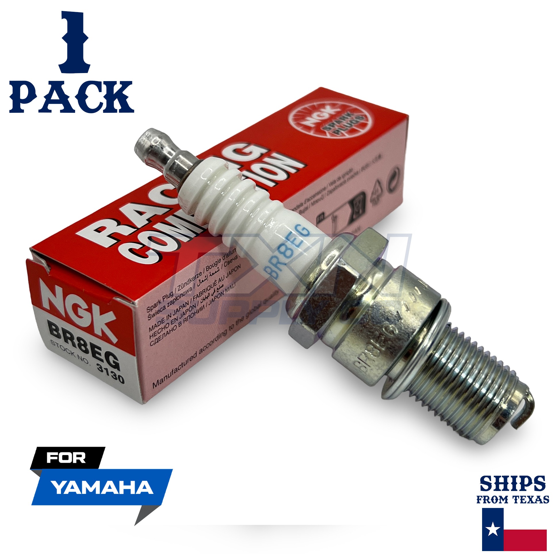1 NGK Spark Plug - For WR 250 ZH Yamaha Motorcycle - Image 1