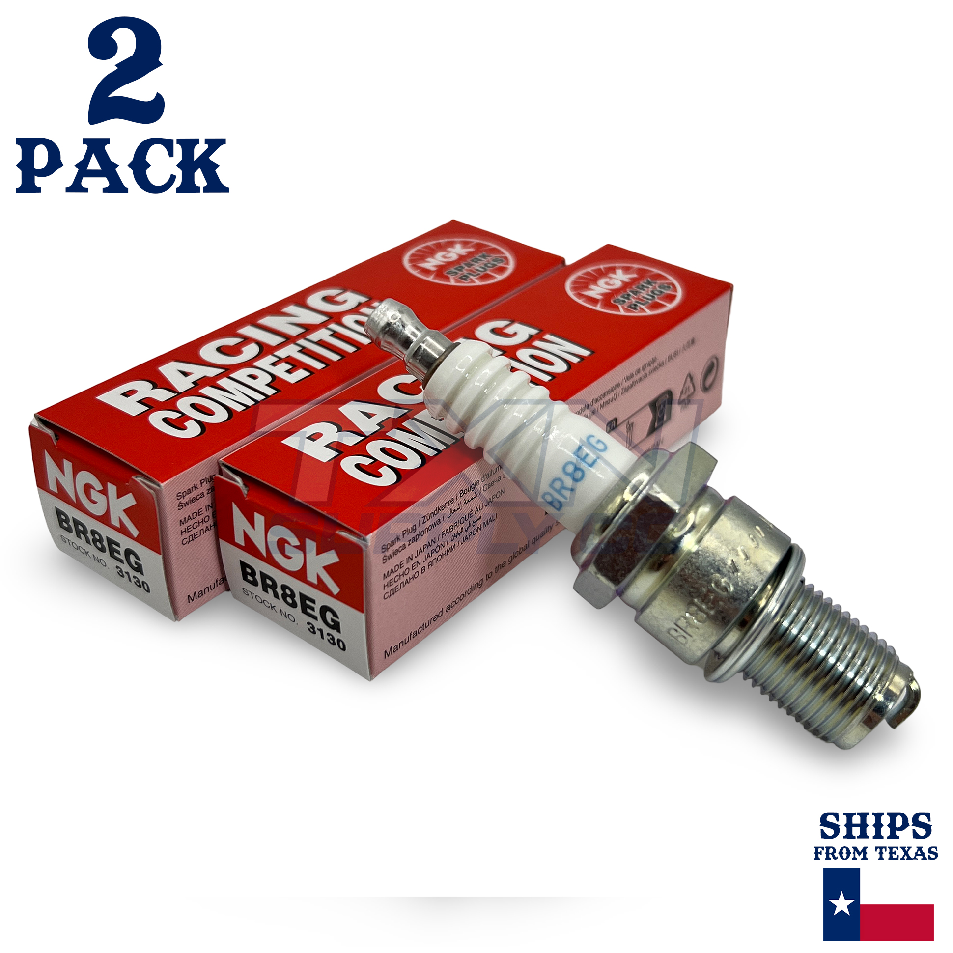 2 NGK Spark Plug - For WR 250 ZH Yamaha Motorcycle - Image 1