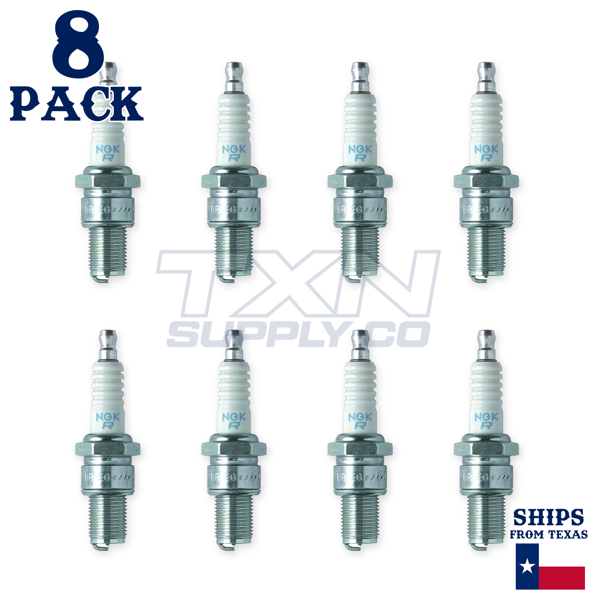 8 Plugs of NGK Racing Spark Plugs BR8EG/3130 - Image 2