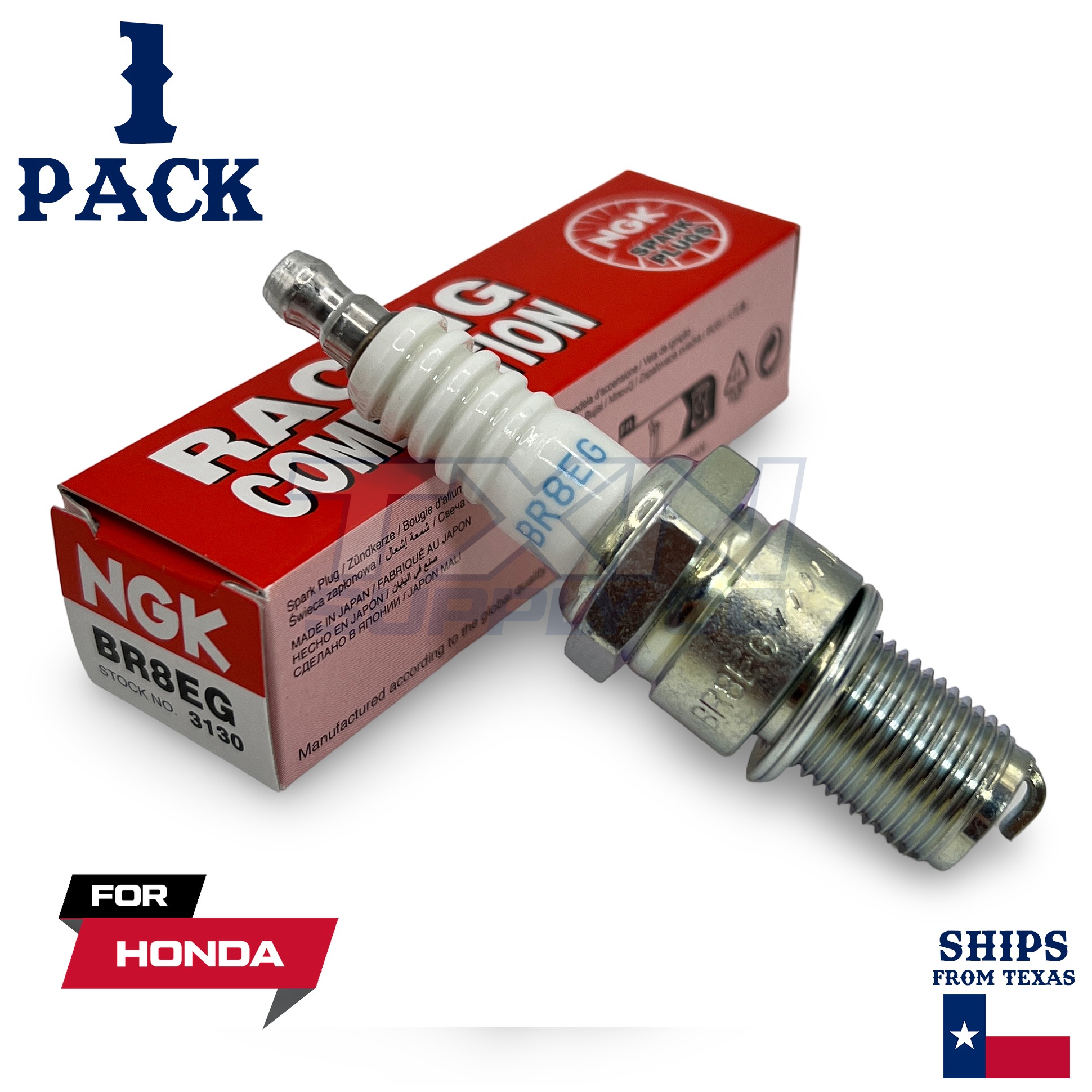 1 NGK Spark Plug - For CR 500 R Honda Motorcycle - Image 1