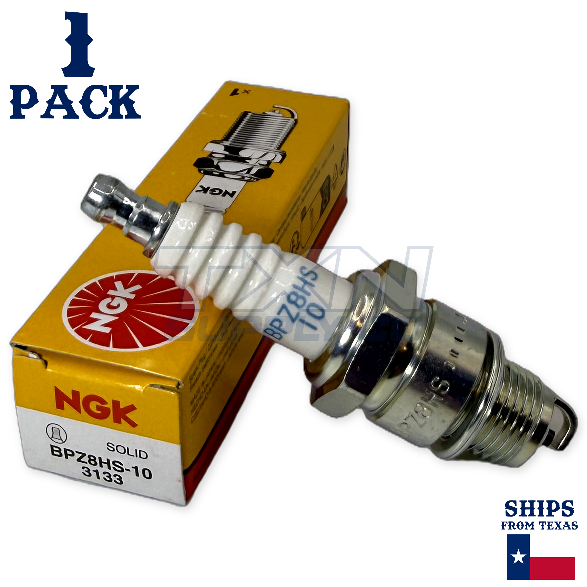 NGK 3133 Standard Spark Plug - BPZ8HS-10, 1 Pack - Image 1