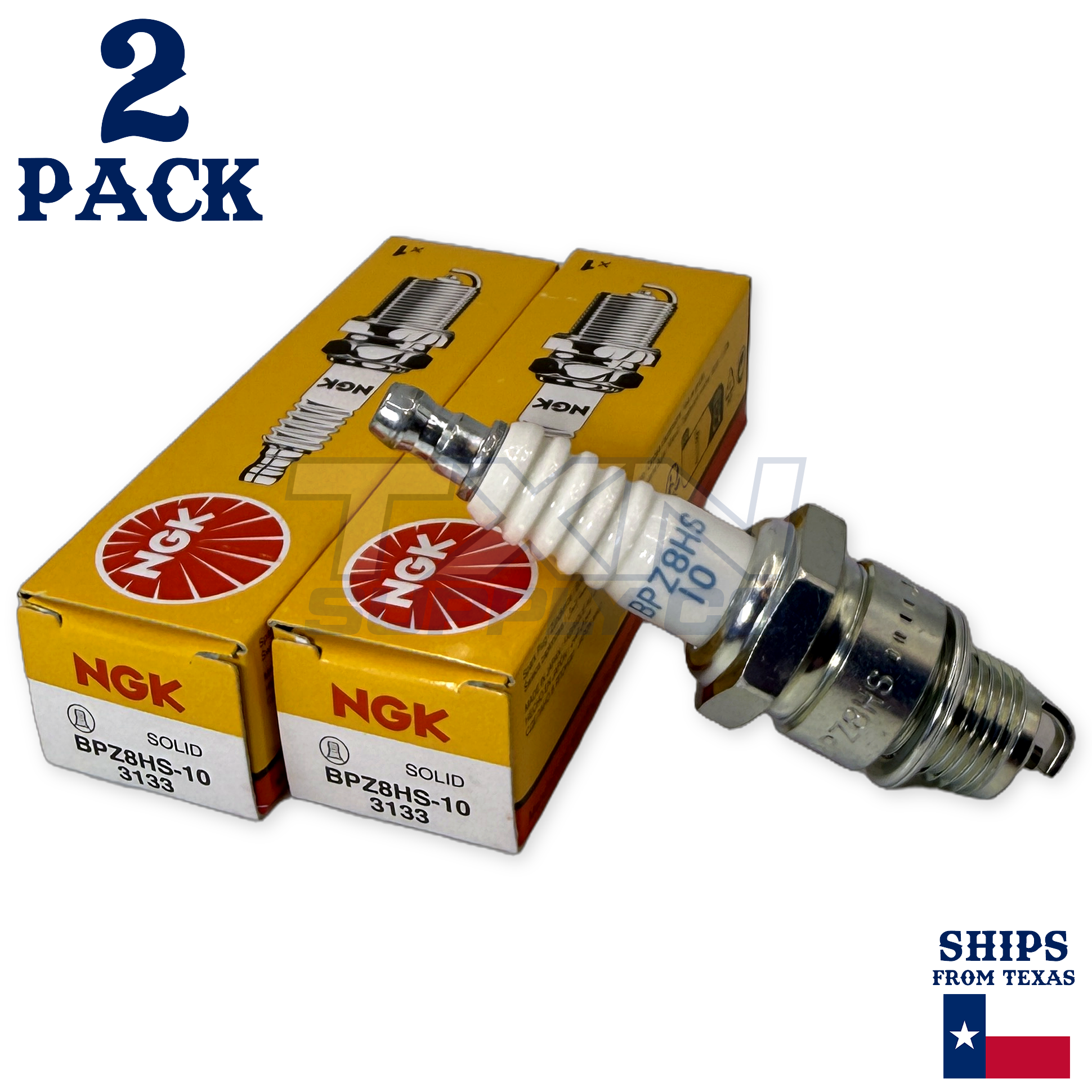 NGK 3133 BPZ8HS-10 Spark Plugs 2 Pack