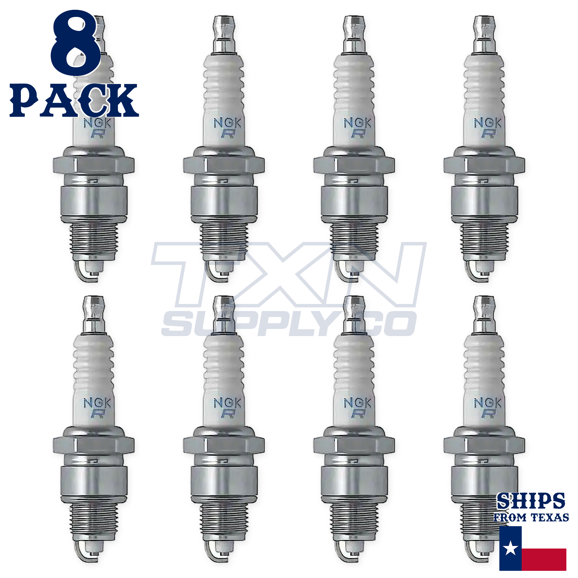 NGK 3133 BPZ8HS-10 Spark Plugs 8 Pack - Image 2