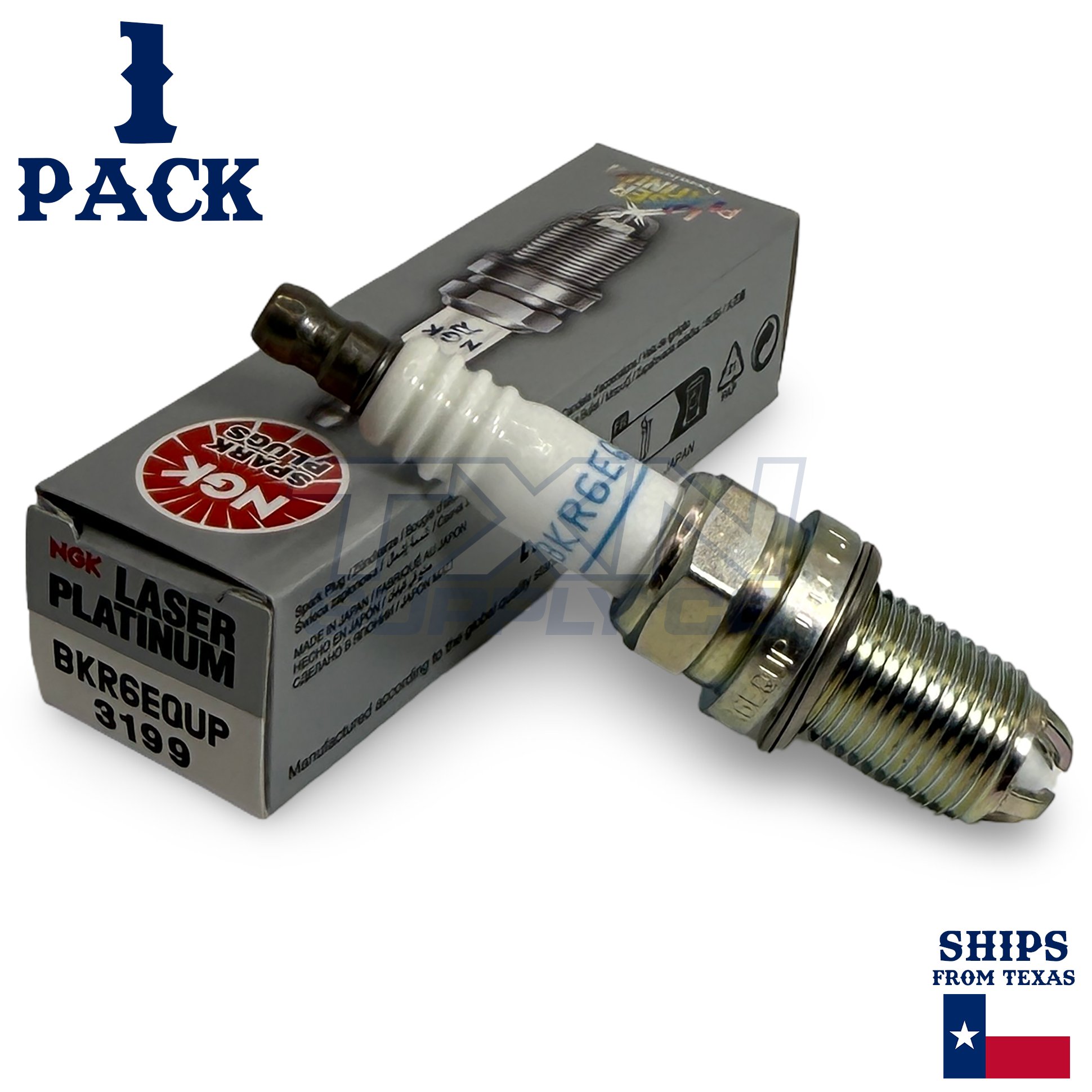 1 Pack NGK V-Power 3199 Spark Plugs BKR6EQUP - Image 1
