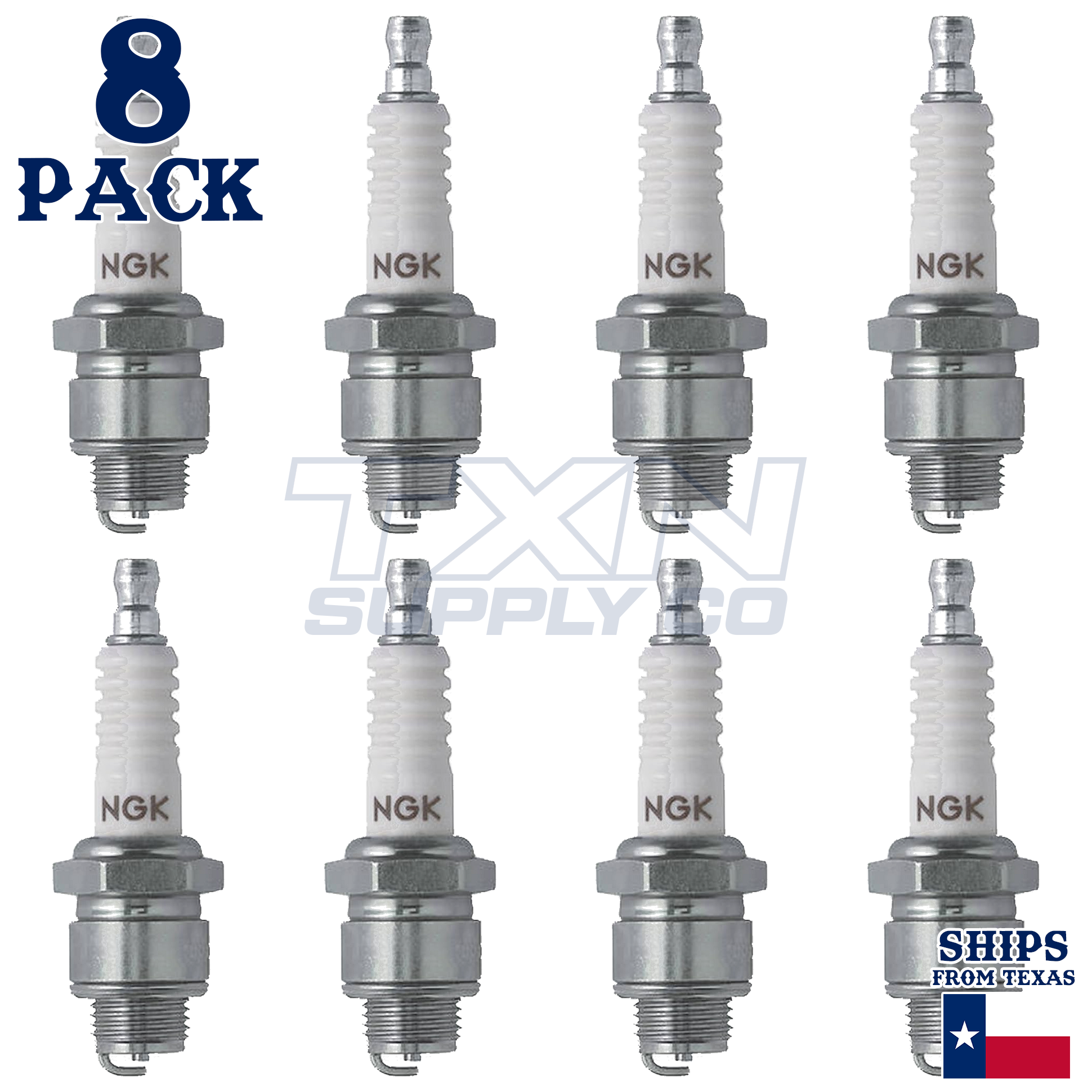 NGK (3230) BR9EG Racing Spark Plug - 8 Pack - Image 2