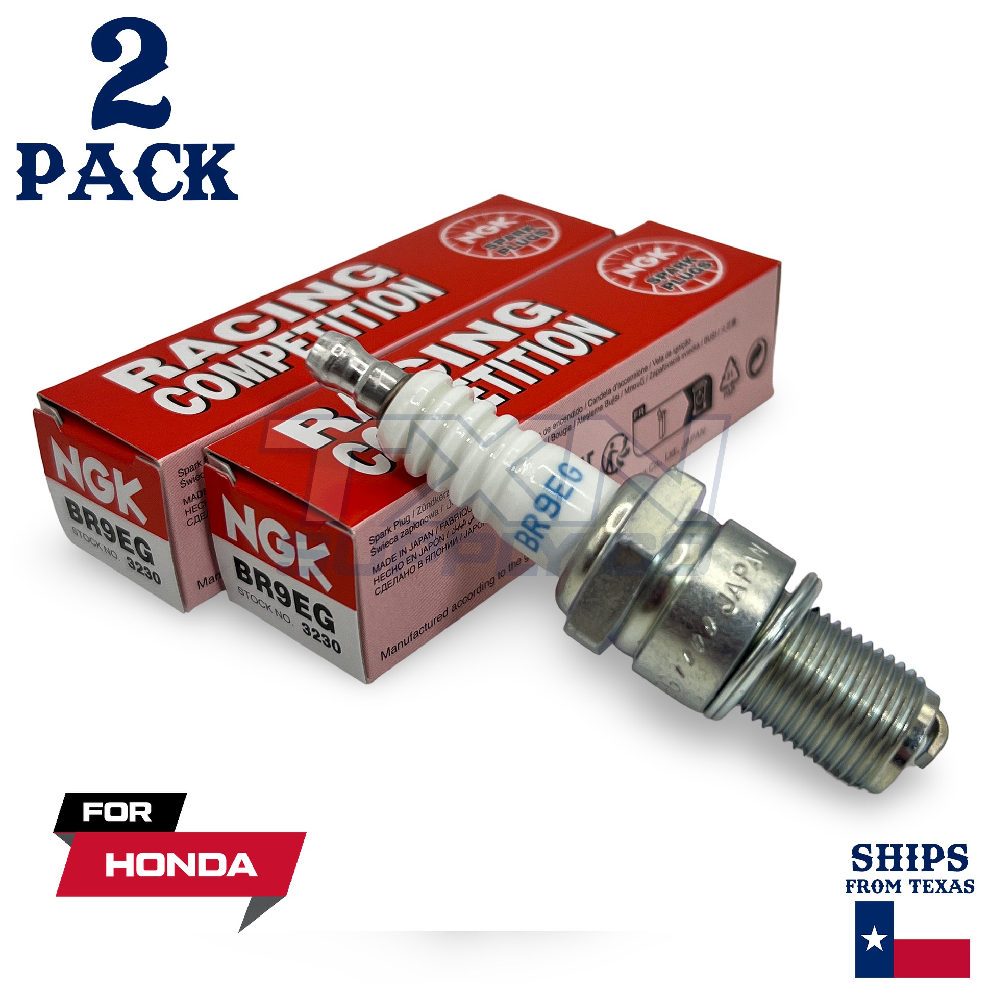 2 NGK Spark Plug - For 1983-2000 CR 125 R Cadre Alu Honda Motorcycle - Image 1